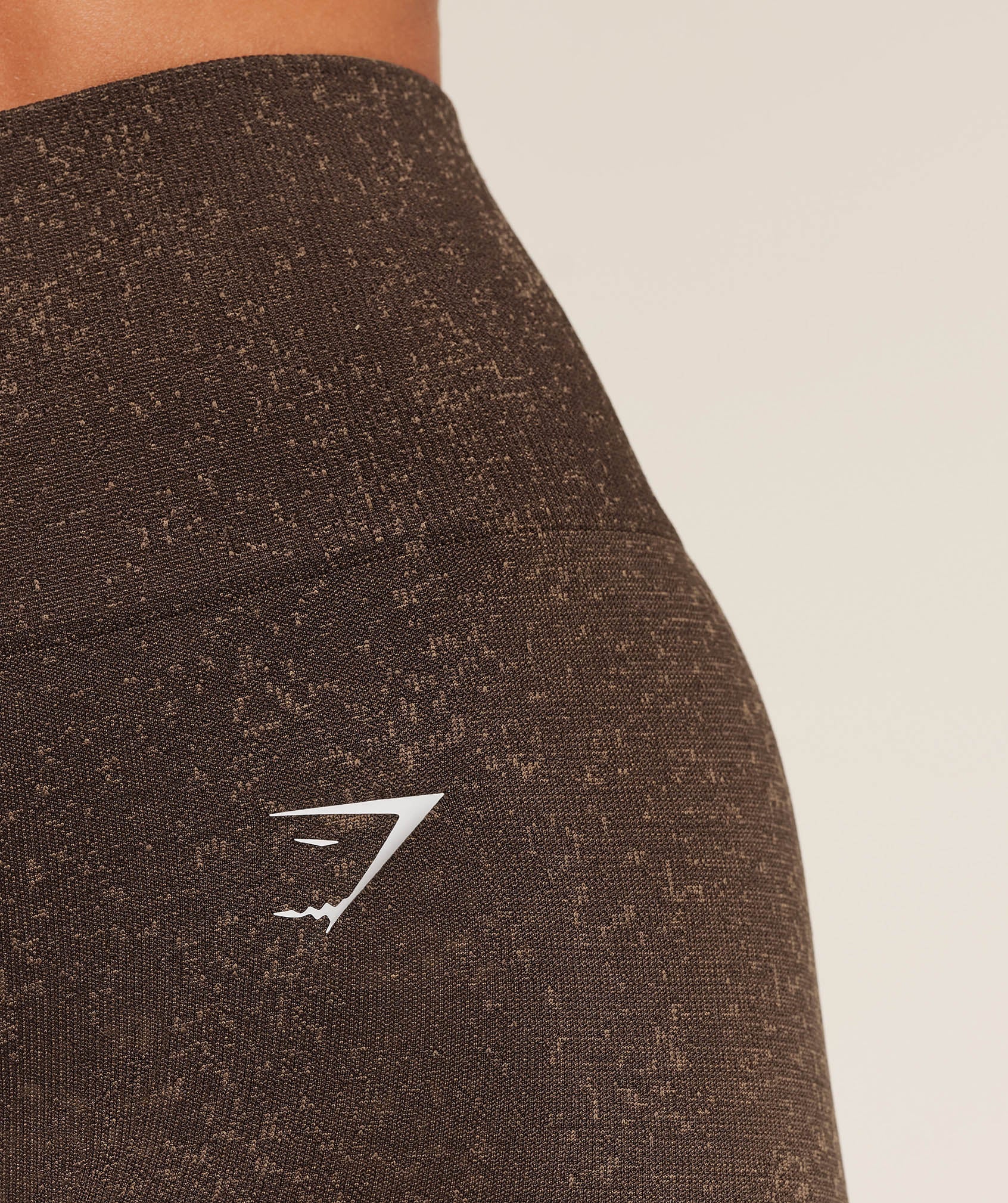 Women's Gymshark Adapt Fleck Seamless Shorts Archive Brown