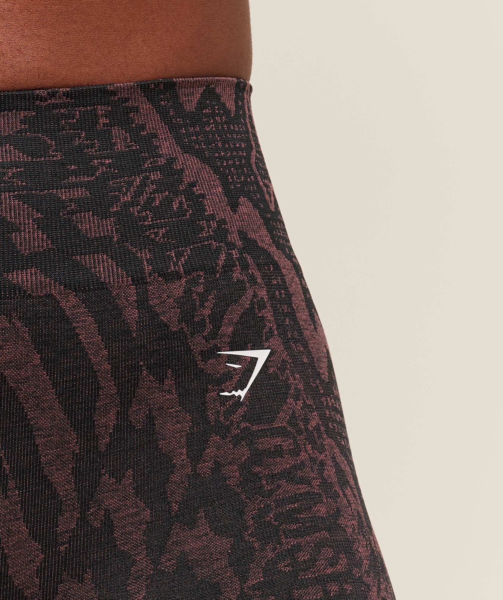 Women's Gymshark Adapt Houndstooth Shorts Black