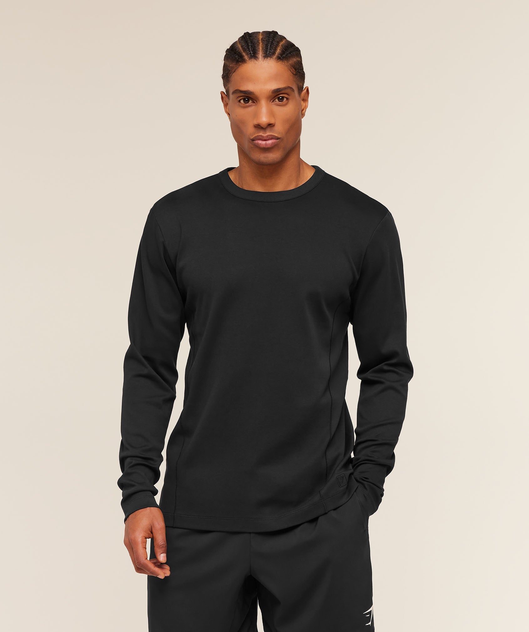 Gymshark Off Duty Long Sleeve T-Shirt Black