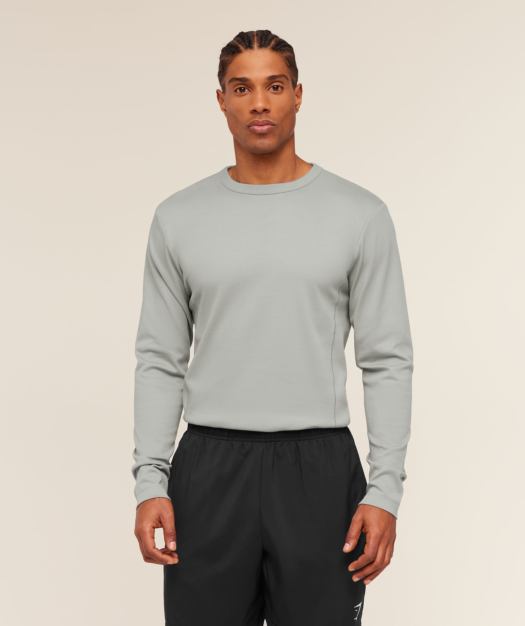 Gymshark Off Duty Long Sleeve T-Shirt Smokey Grey