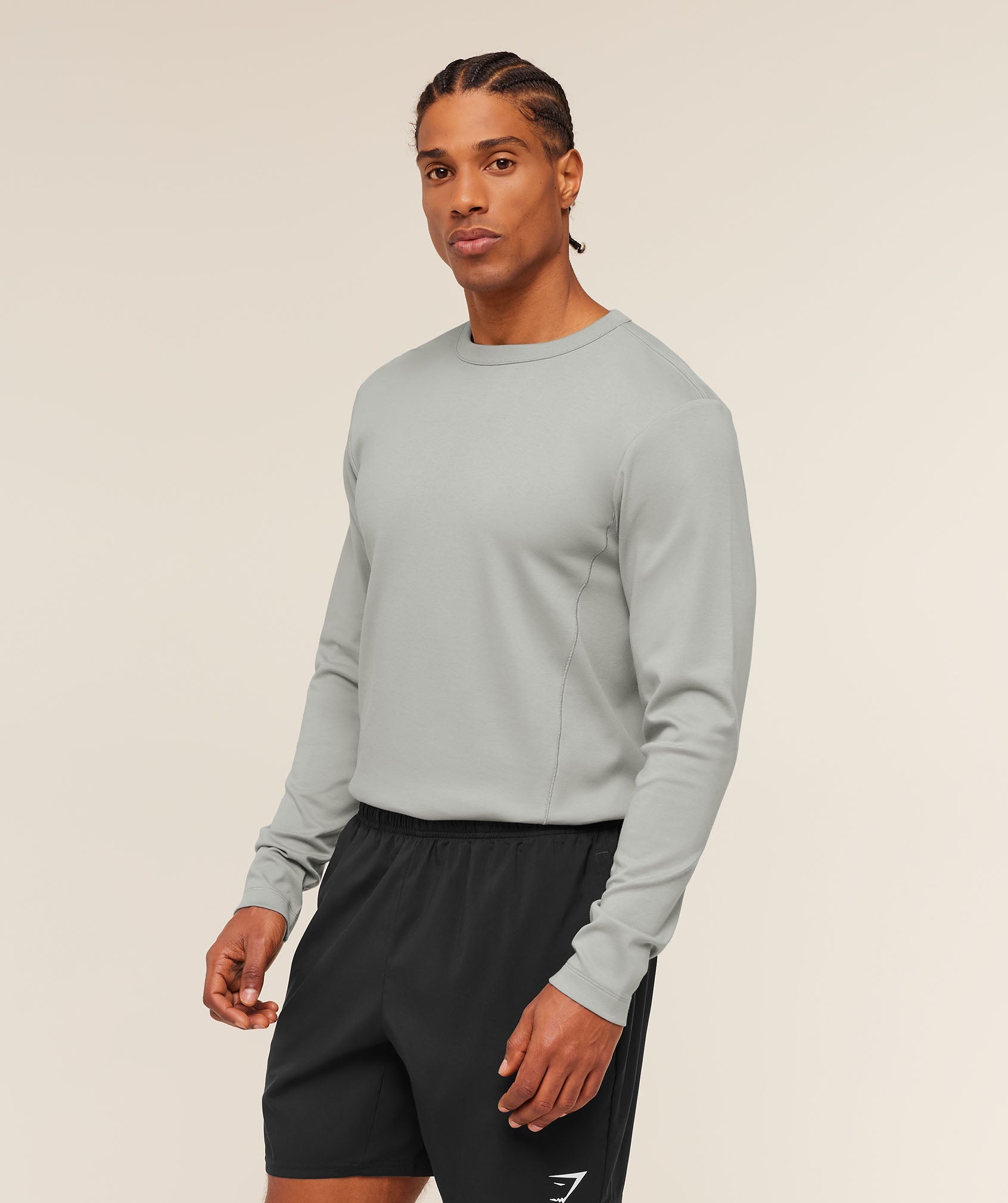 Gymshark Off Duty Long Sleeve T-Shirt Smokey Grey