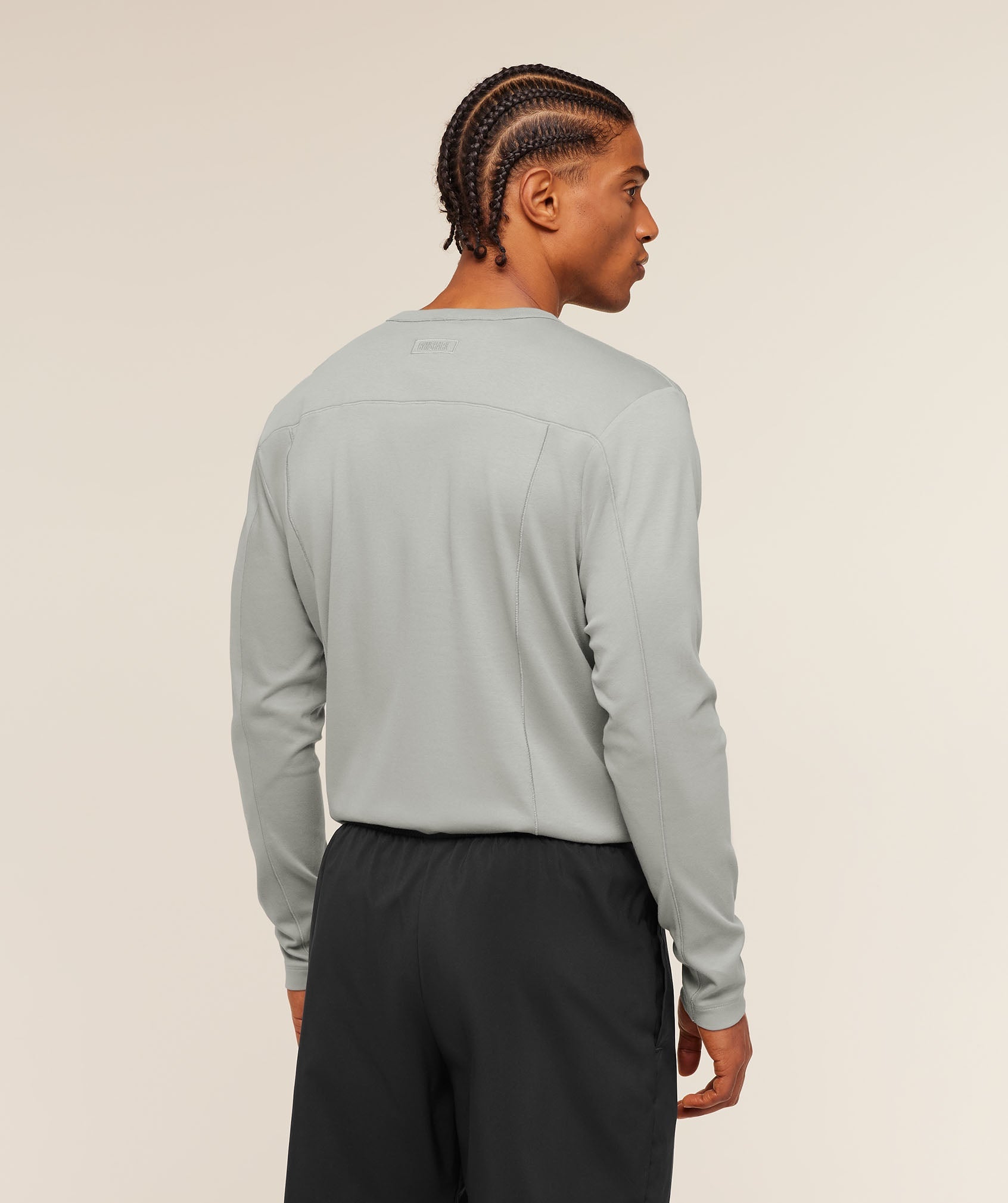 Gymshark Off Duty Long Sleeve T-Shirt Smokey Grey
