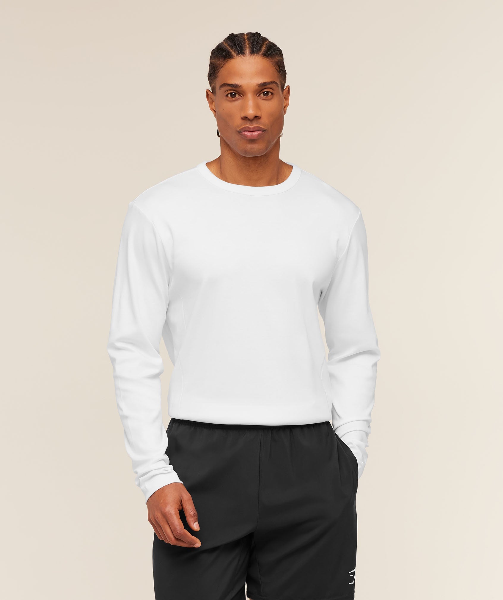Gymshark Off Duty Long Sleeve T-Shirt White