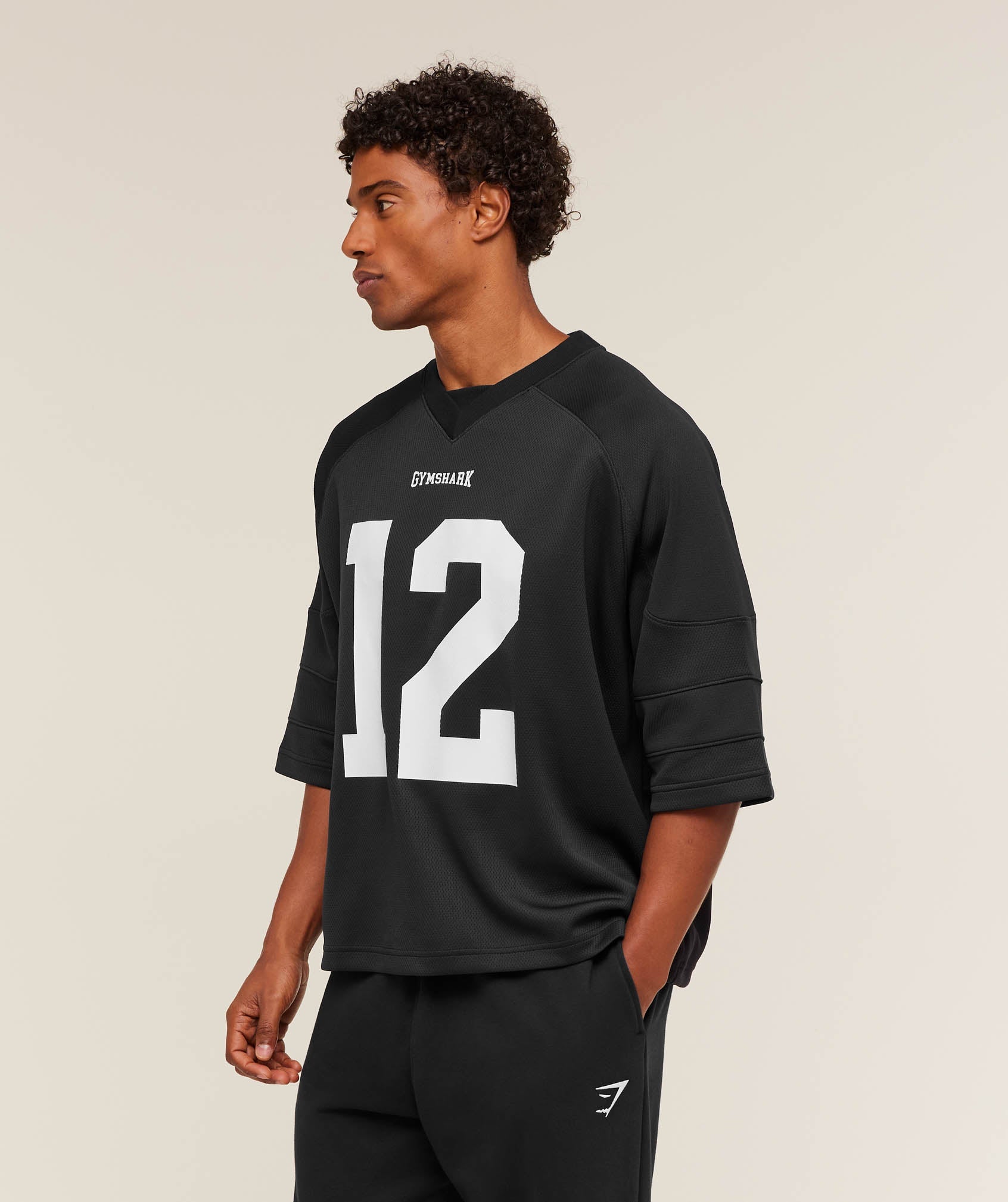 Gymshark American Football Jersey Black