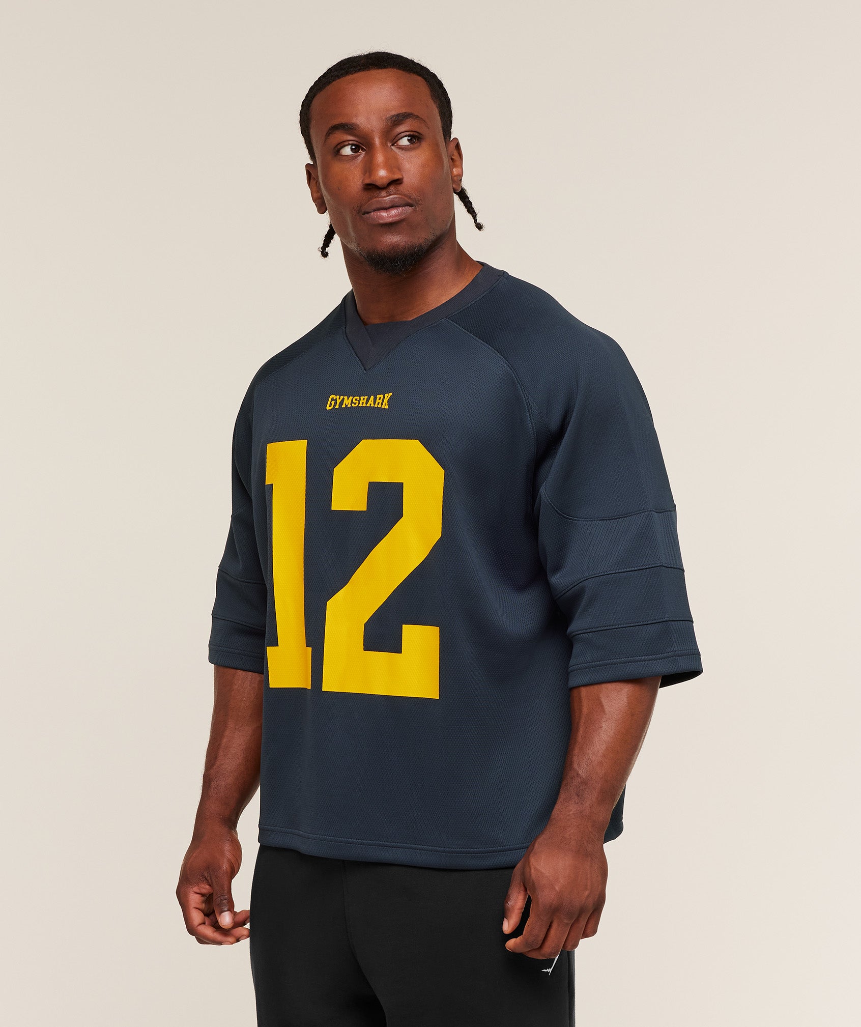 Gymshark American Football Jersey Heavy Blue