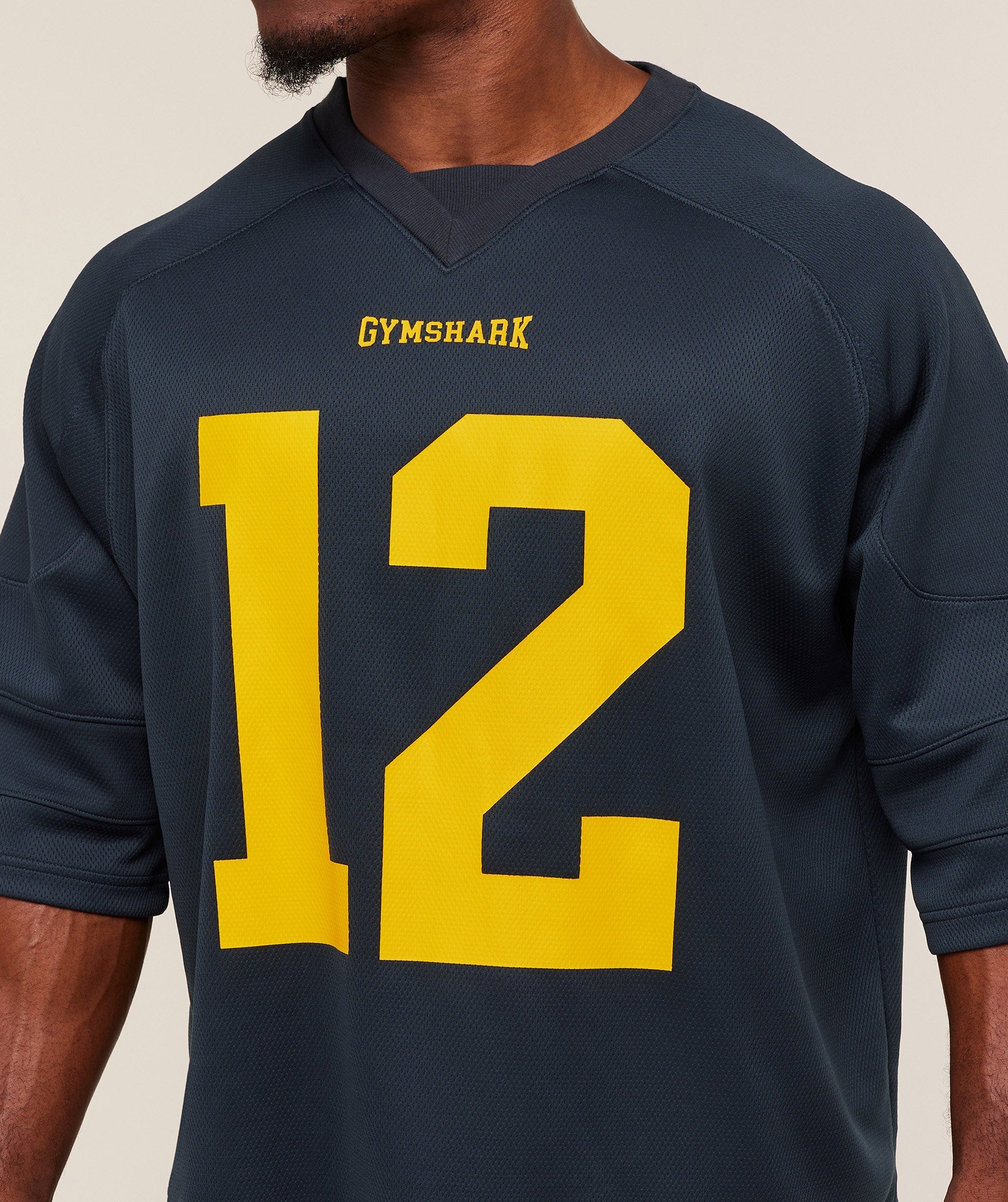 Gymshark American Football Jersey Heavy Blue