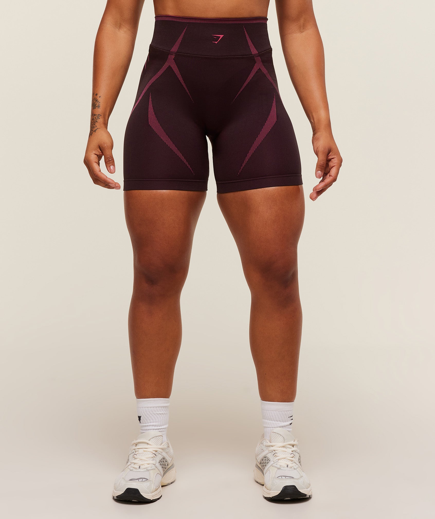 Women's Gymshark Apex Lift Seamless Short Cherry Purple