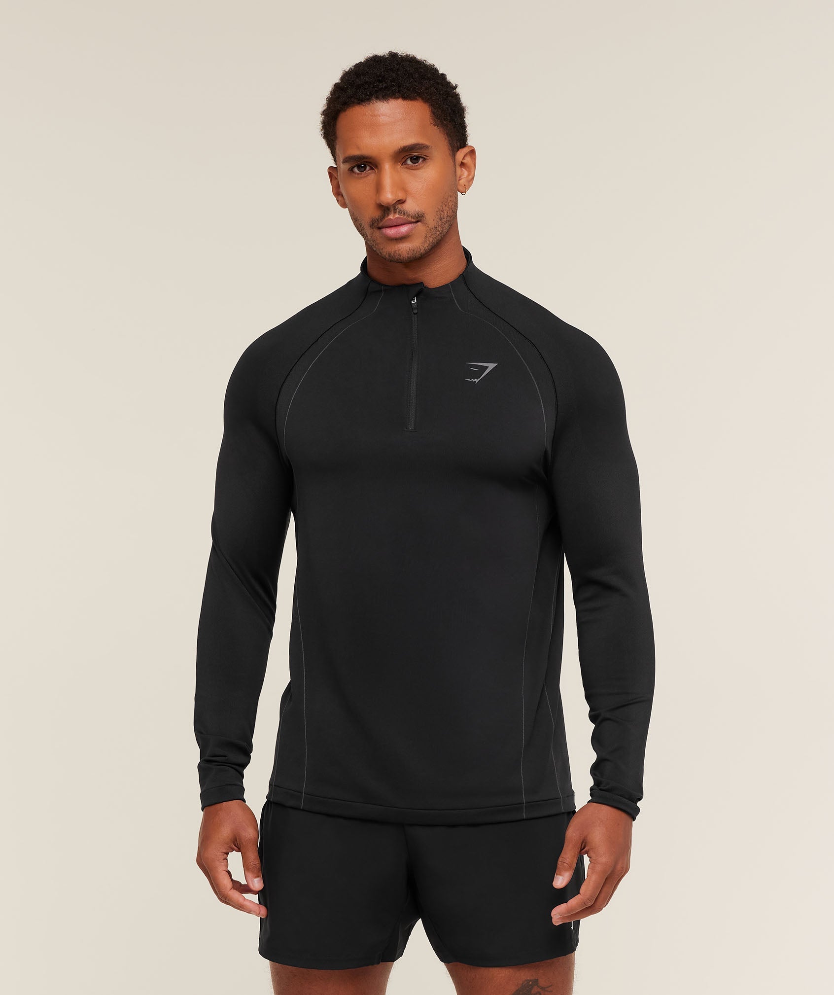 Gymshark Apex Seamless 1/4 Zip Black