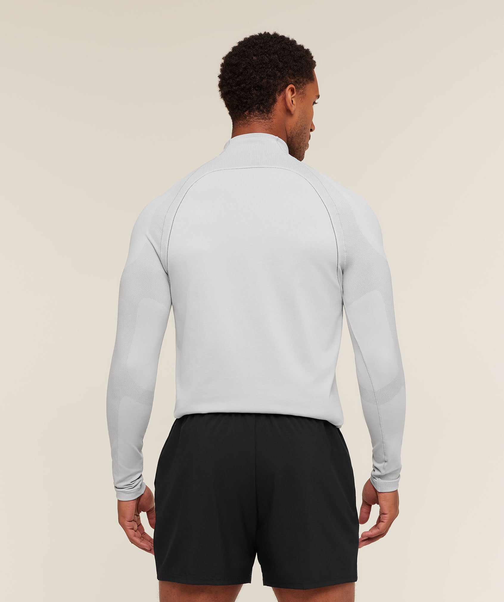 Gymshark Apex Seamless 1/4 Zip Light Grey