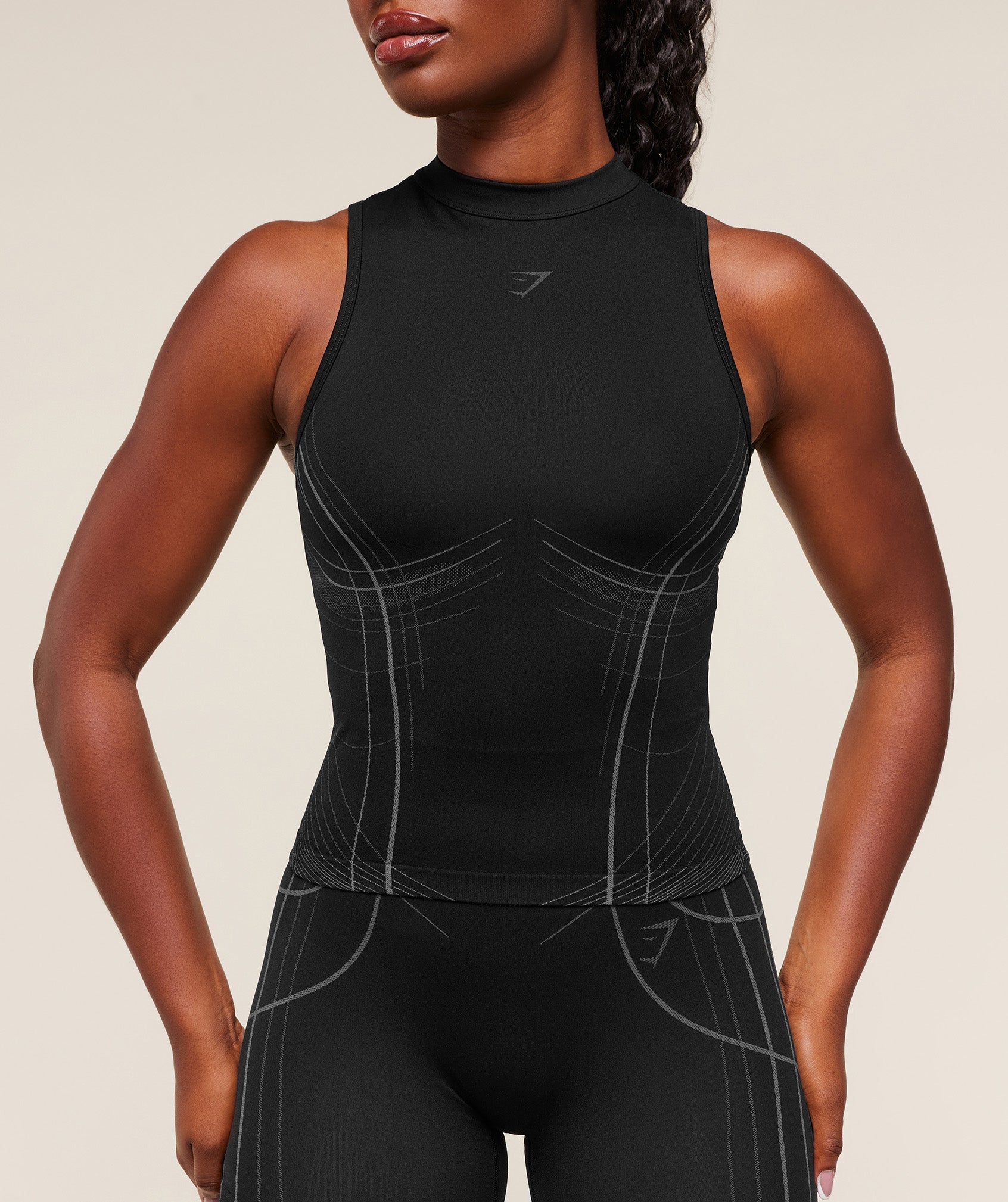 Women's Gymshark Apex Seamless Tank Black