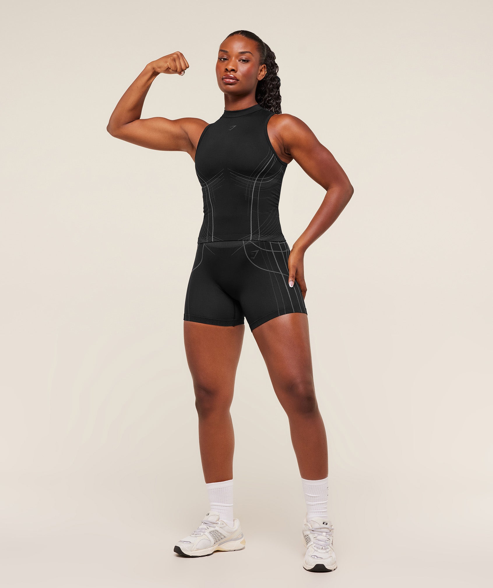Women's Gymshark Apex Seamless Tank Black
