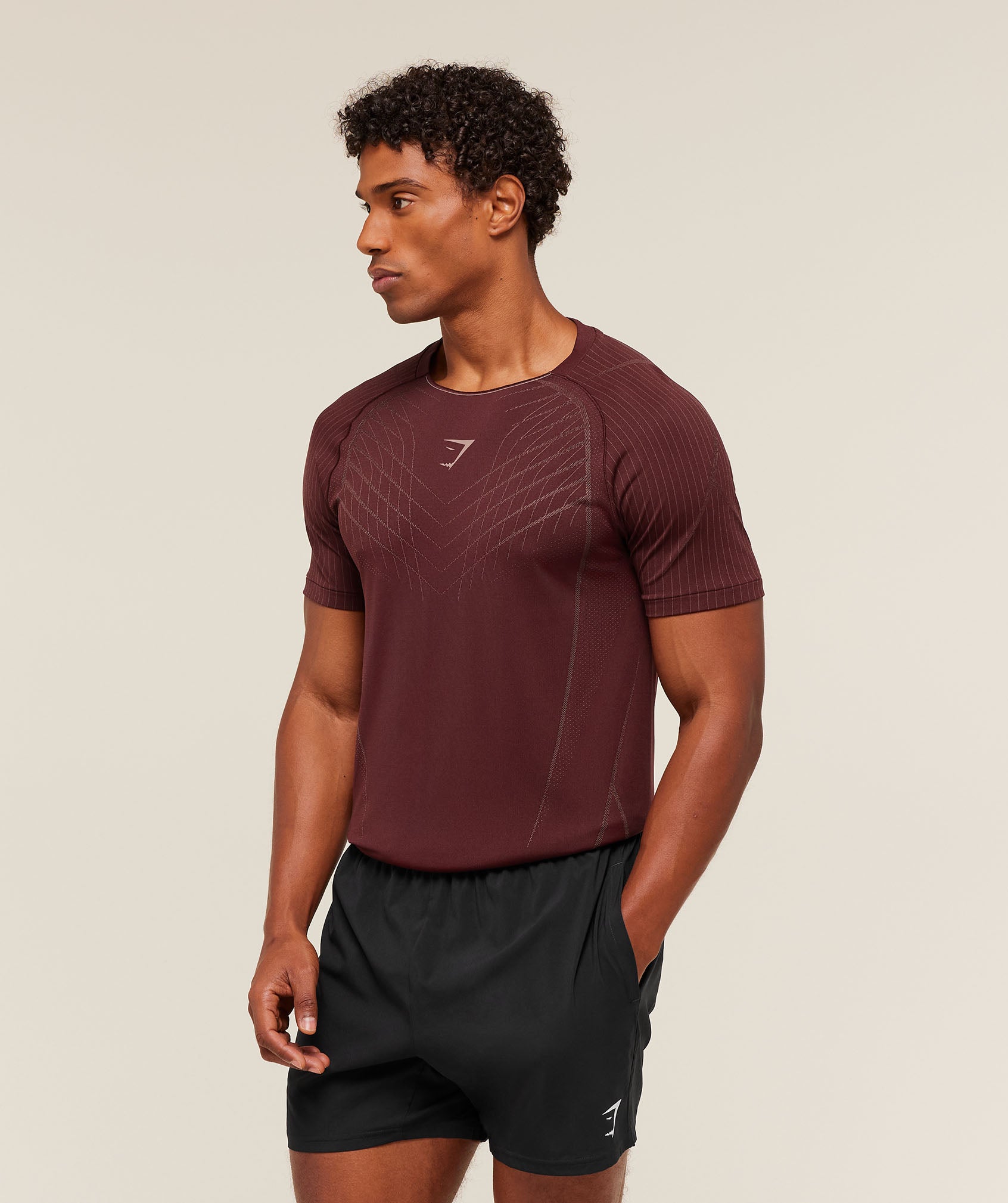 Gymshark Apex Seamless T-Shirt Rich Maroon