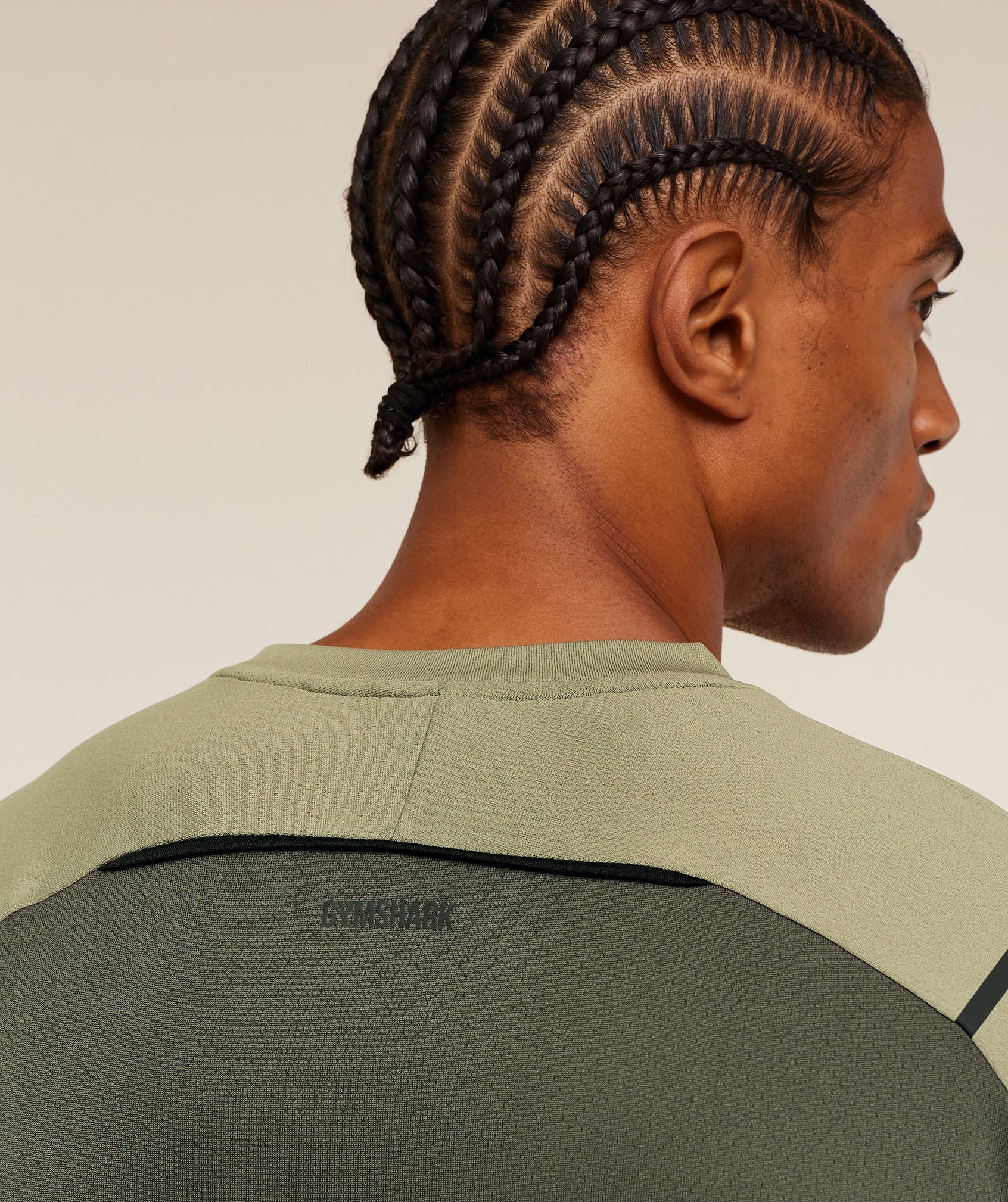 Gymshark Arrival Contrast T-Shirt Grounded Green