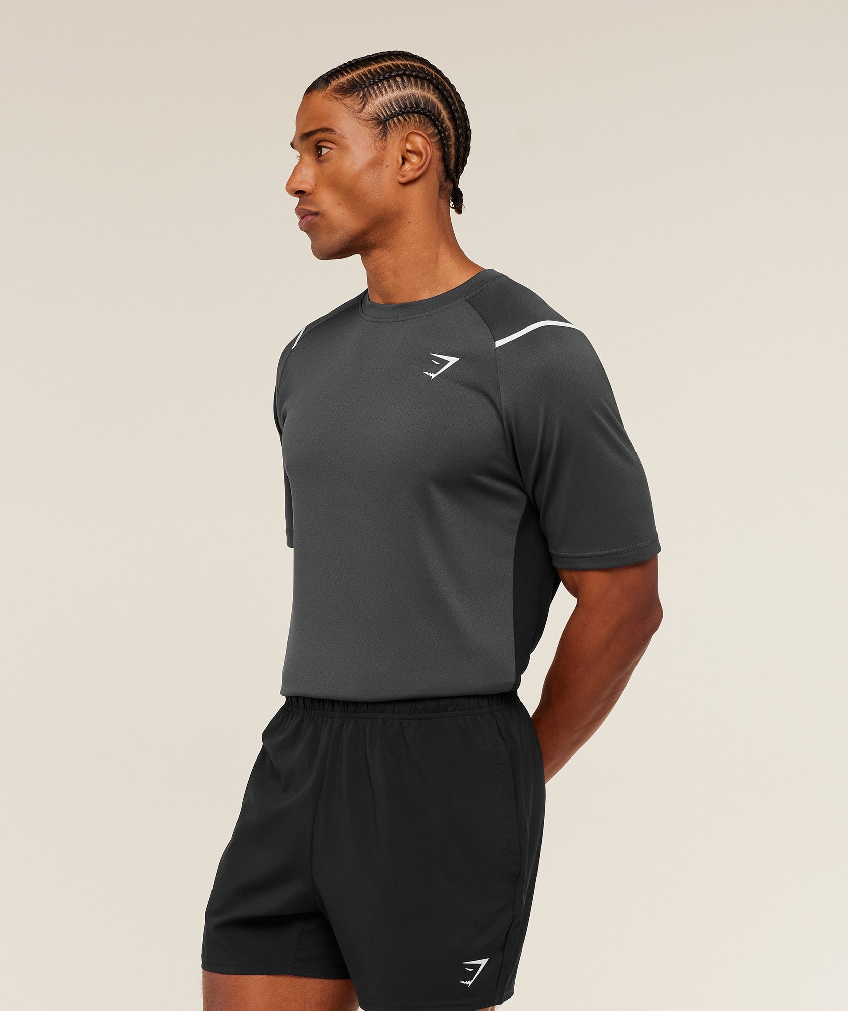 Gymshark Arrival Contrast T-Shirt Grey