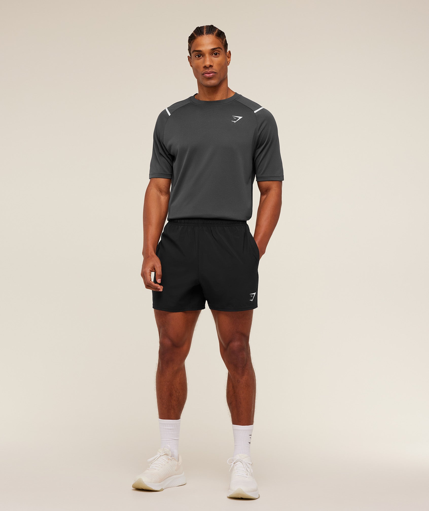 Gymshark Arrival Contrast T-Shirt Grey