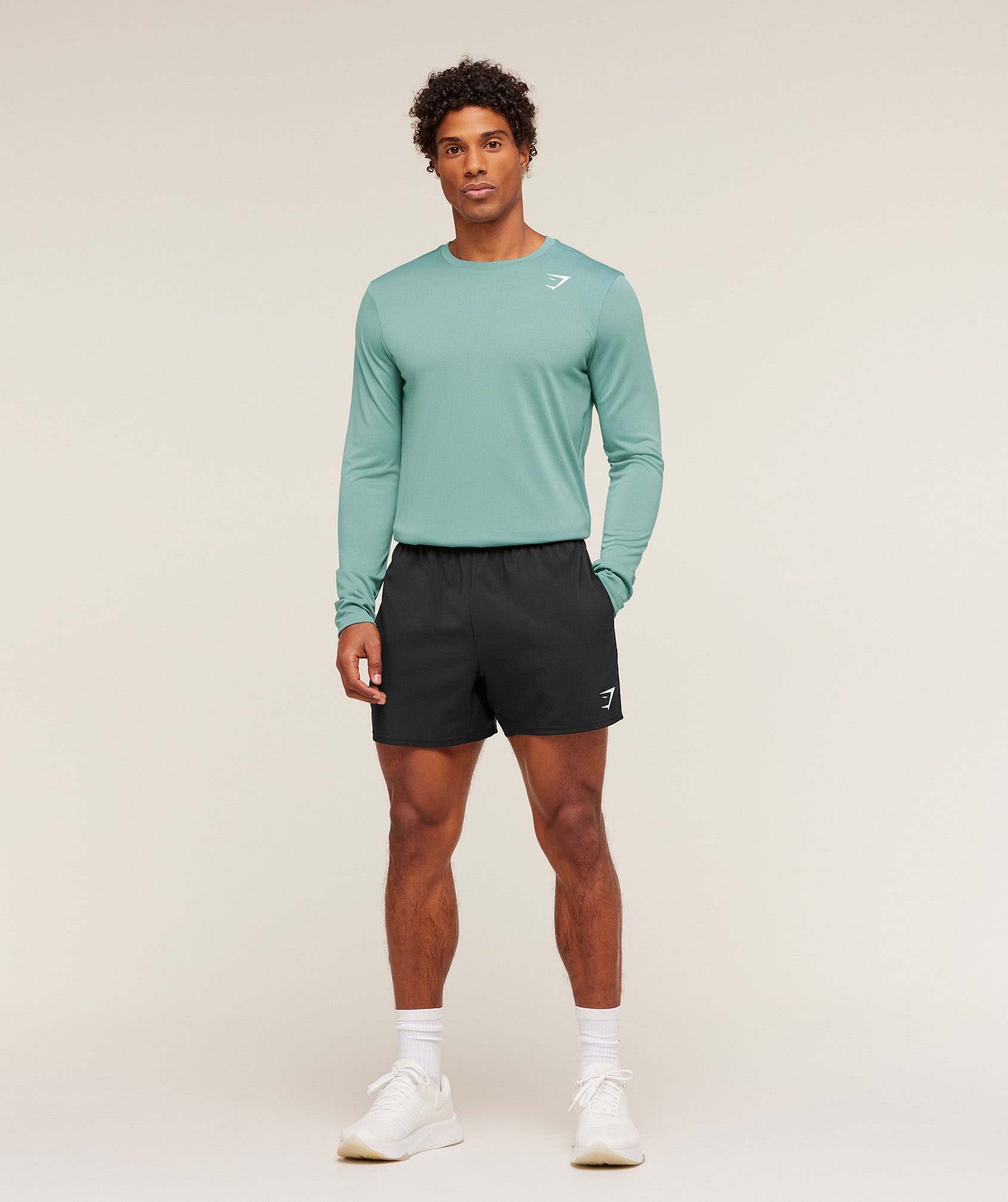 Gymshark Arrival Long Sleeve T-Shirt Muted Teal