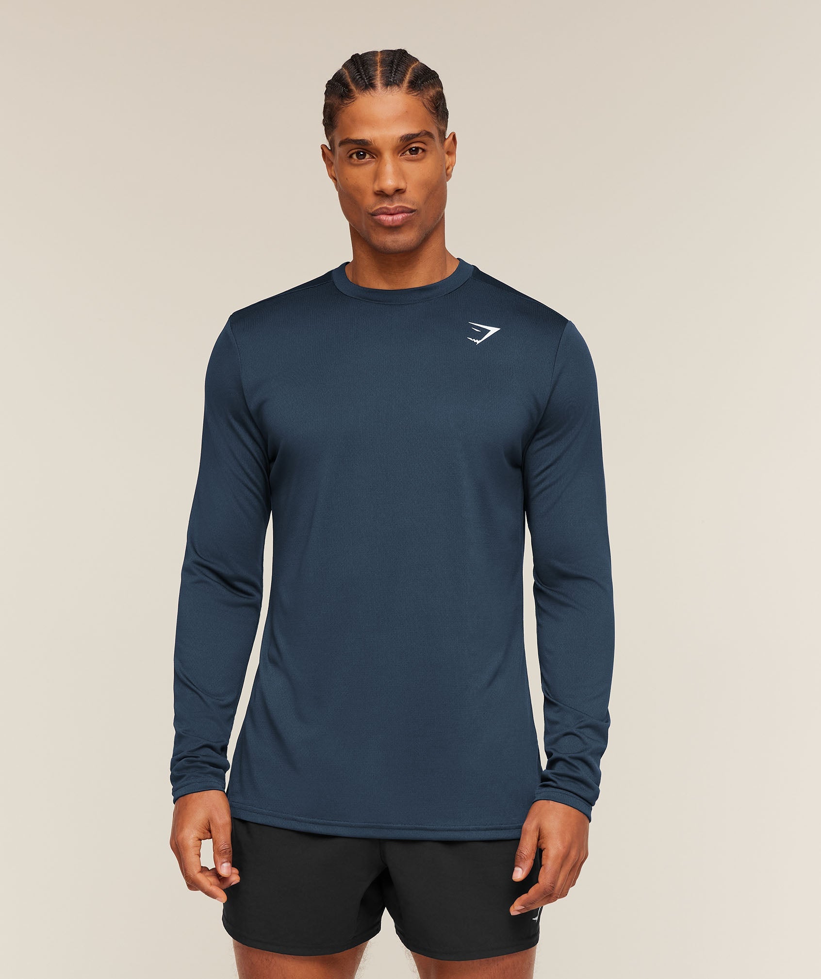 Gymshark Arrival Long Sleeve T-Shirt Navy