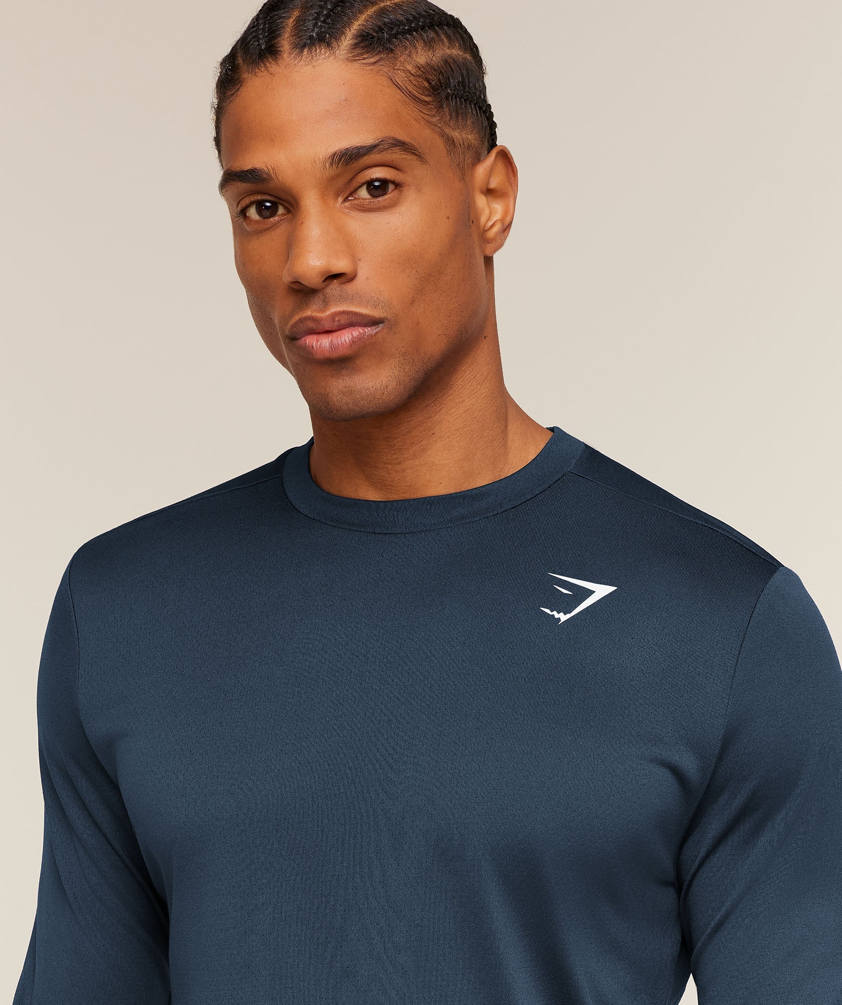Gymshark Arrival Long Sleeve T-Shirt Navy