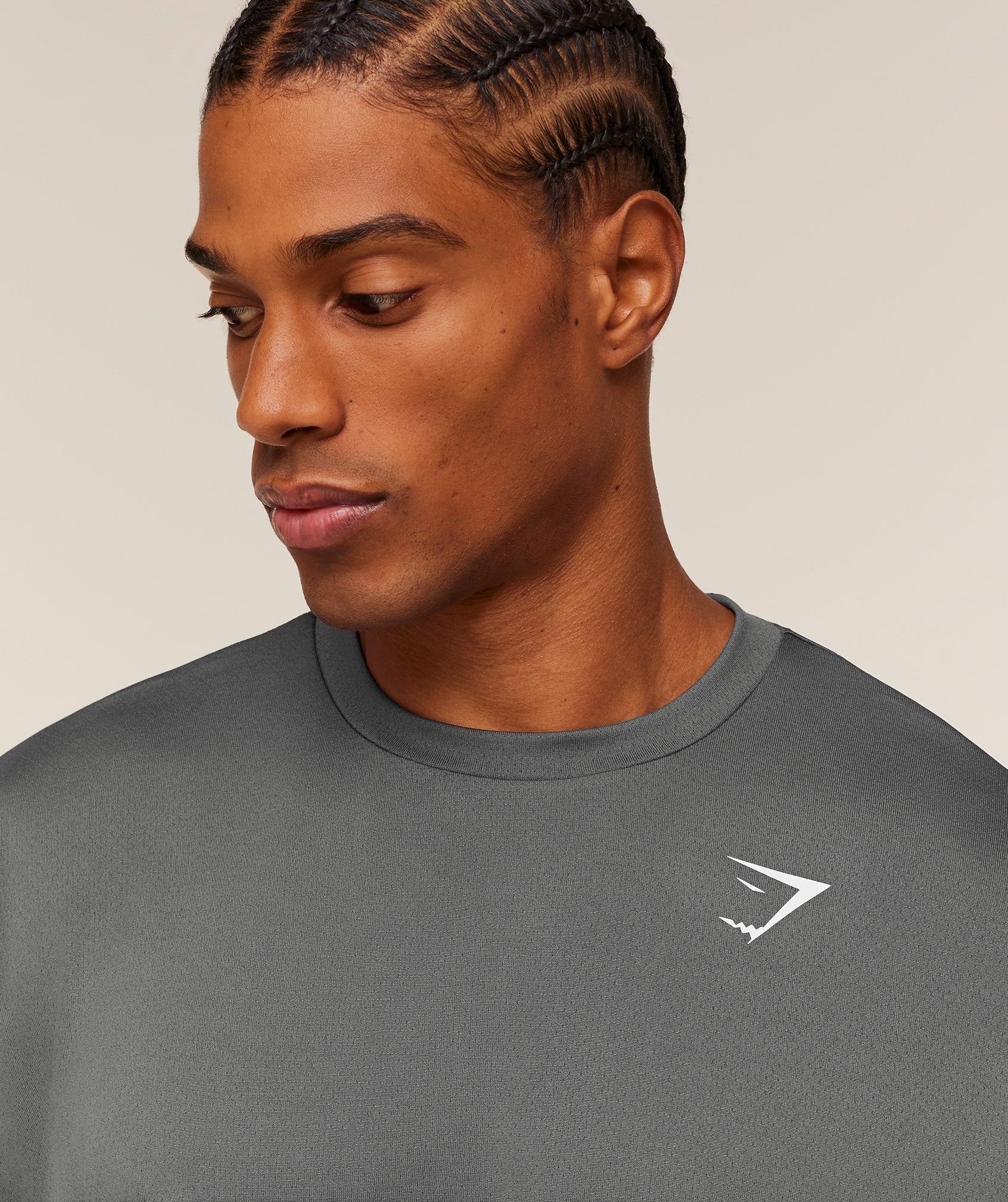 Gymshark Arrival Oversized Long Sleeve T-Shirt Silhouette Grey