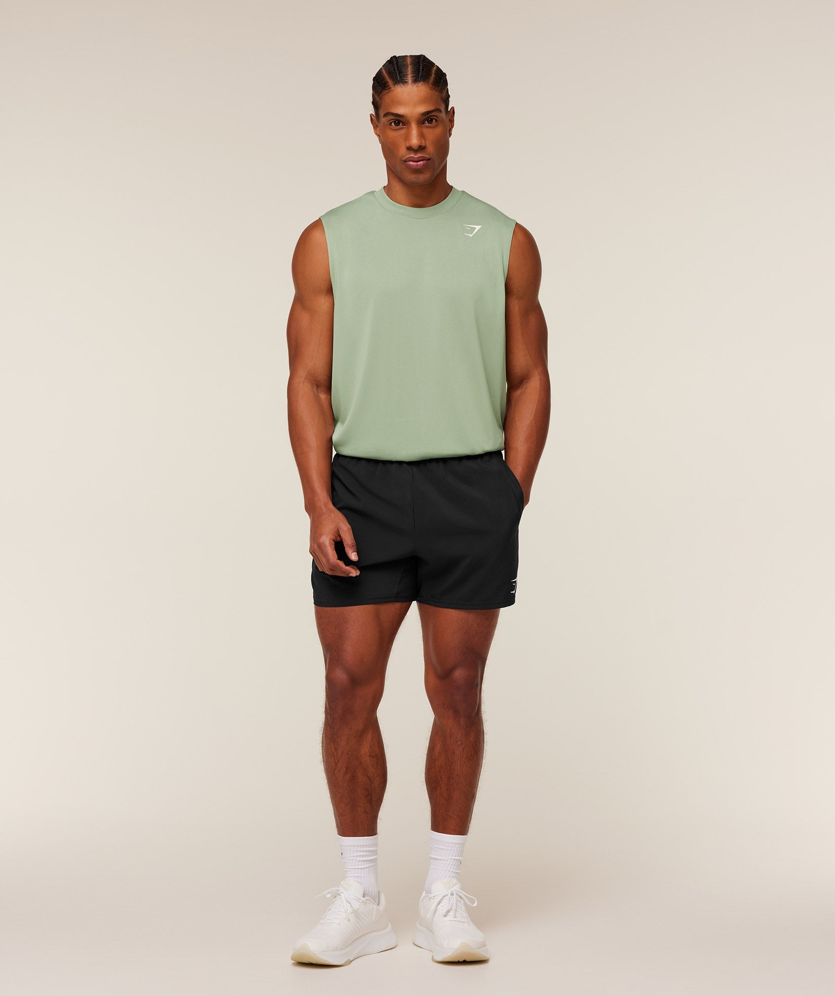 Gymshark Arrival Oversized Tank Gs Haze Green