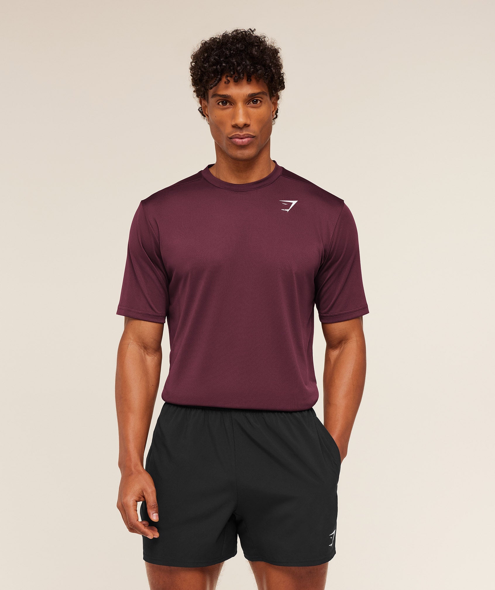 Gymshark Arrival T-Shirt Gs Impact Burgundy
