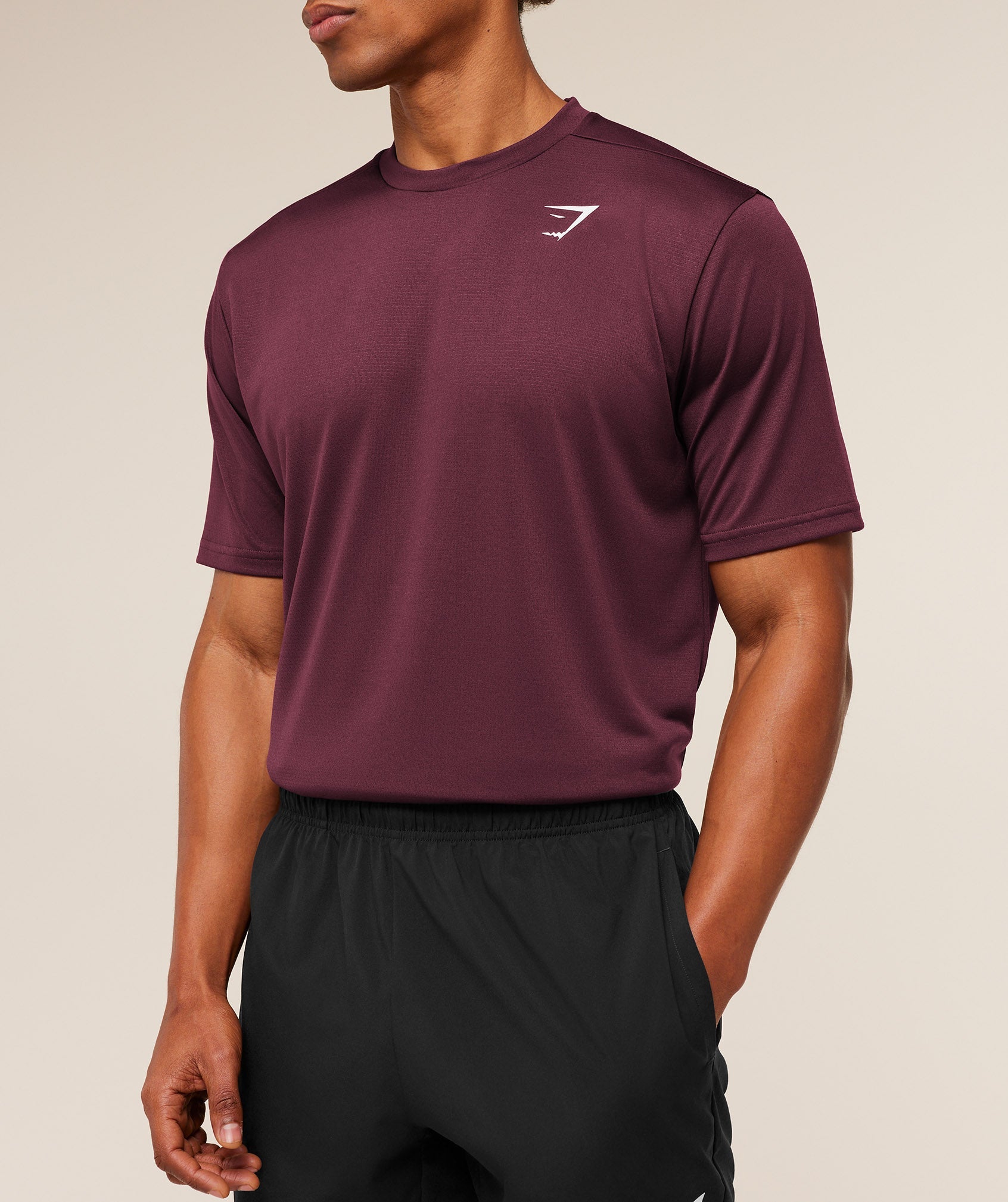 Gymshark Arrival T-Shirt Gs Impact Burgundy