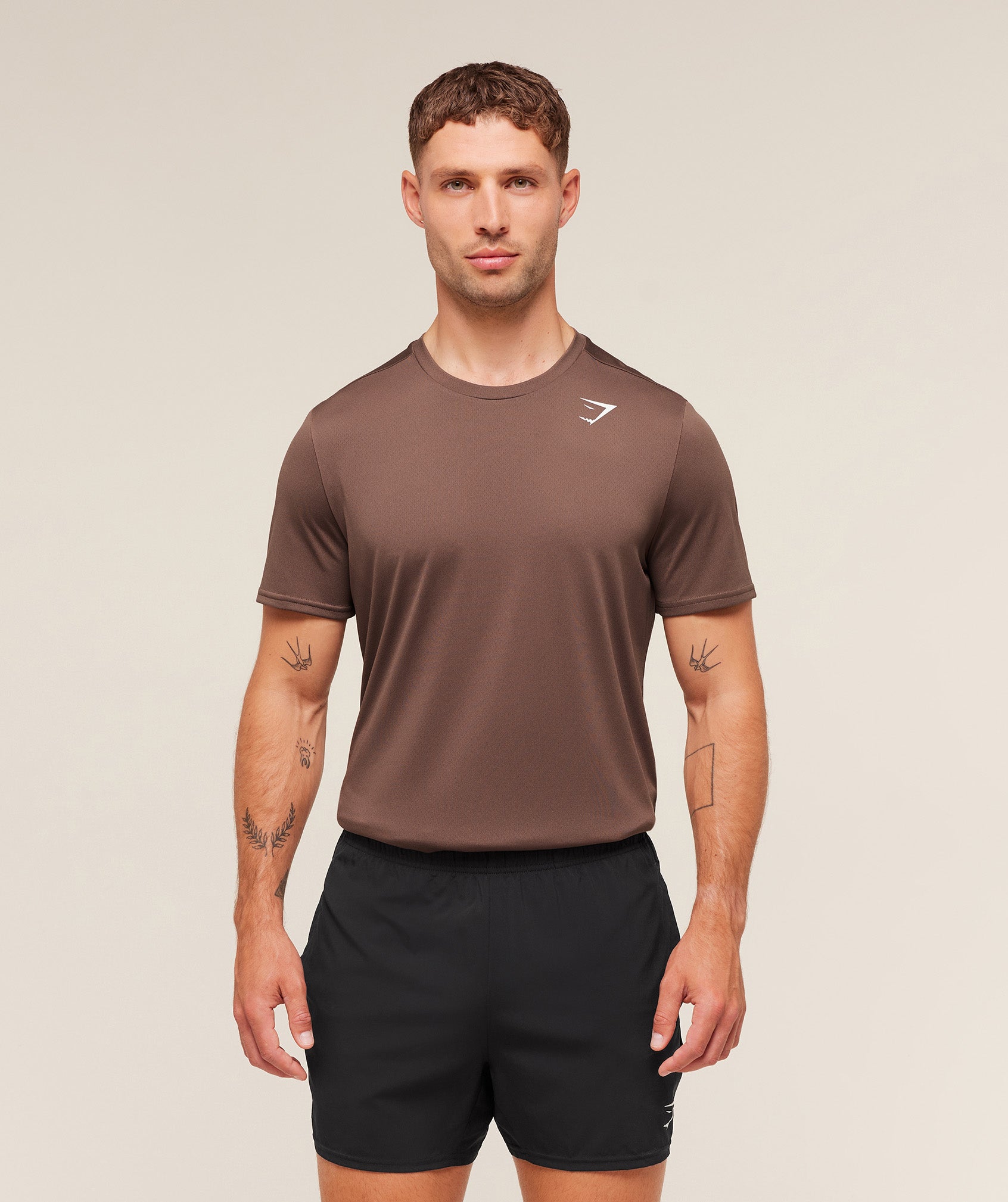 Gymshark Arrival T-Shirt Soft Brown