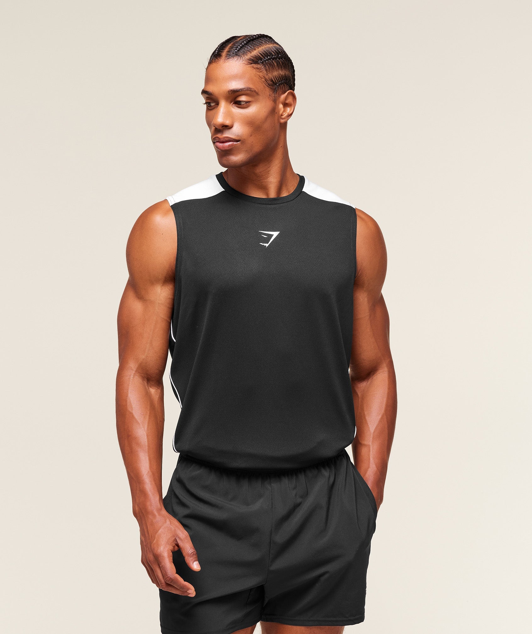 Gymshark Arrival Block Tank Black