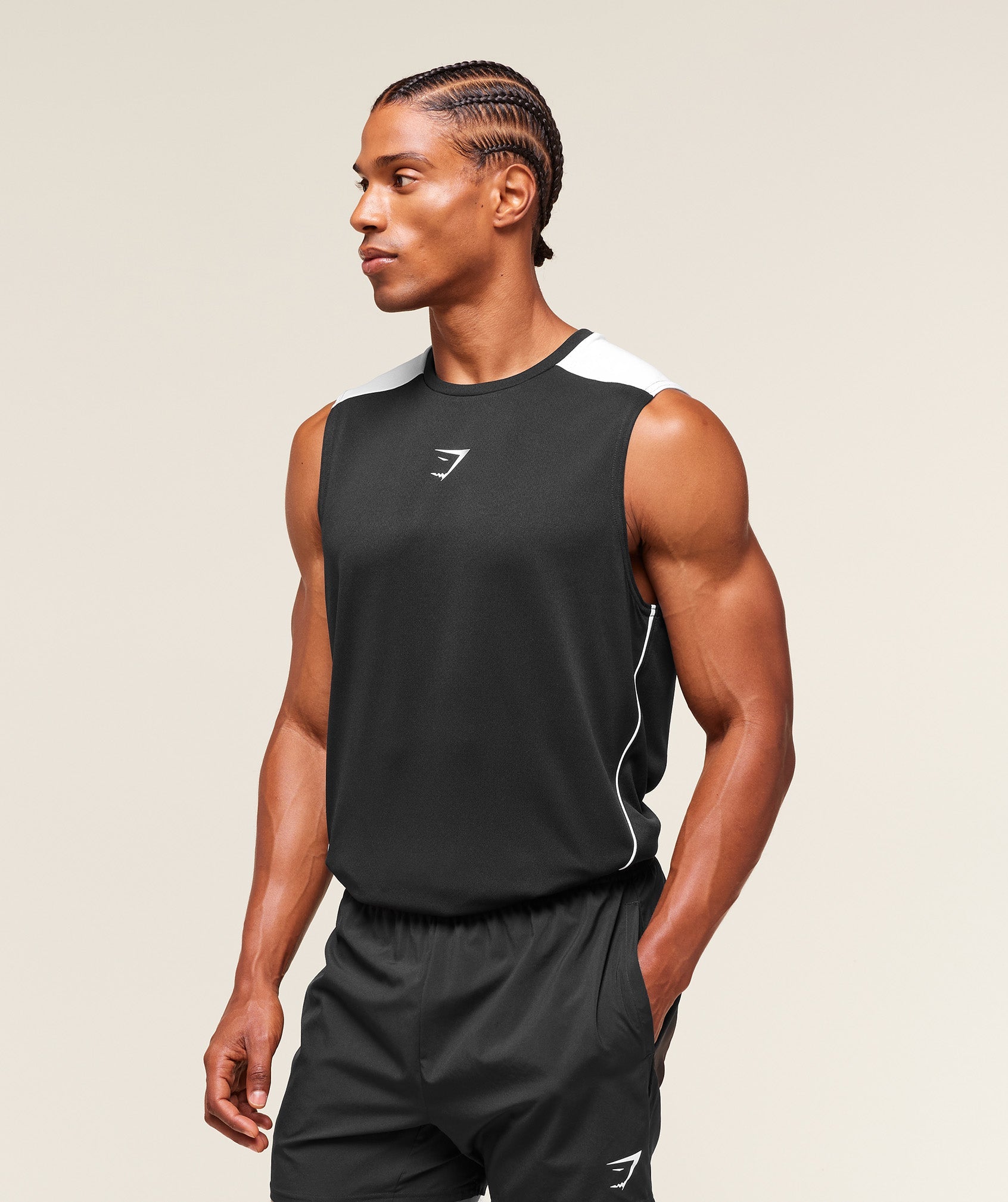 Gymshark Arrival Block Tank Black