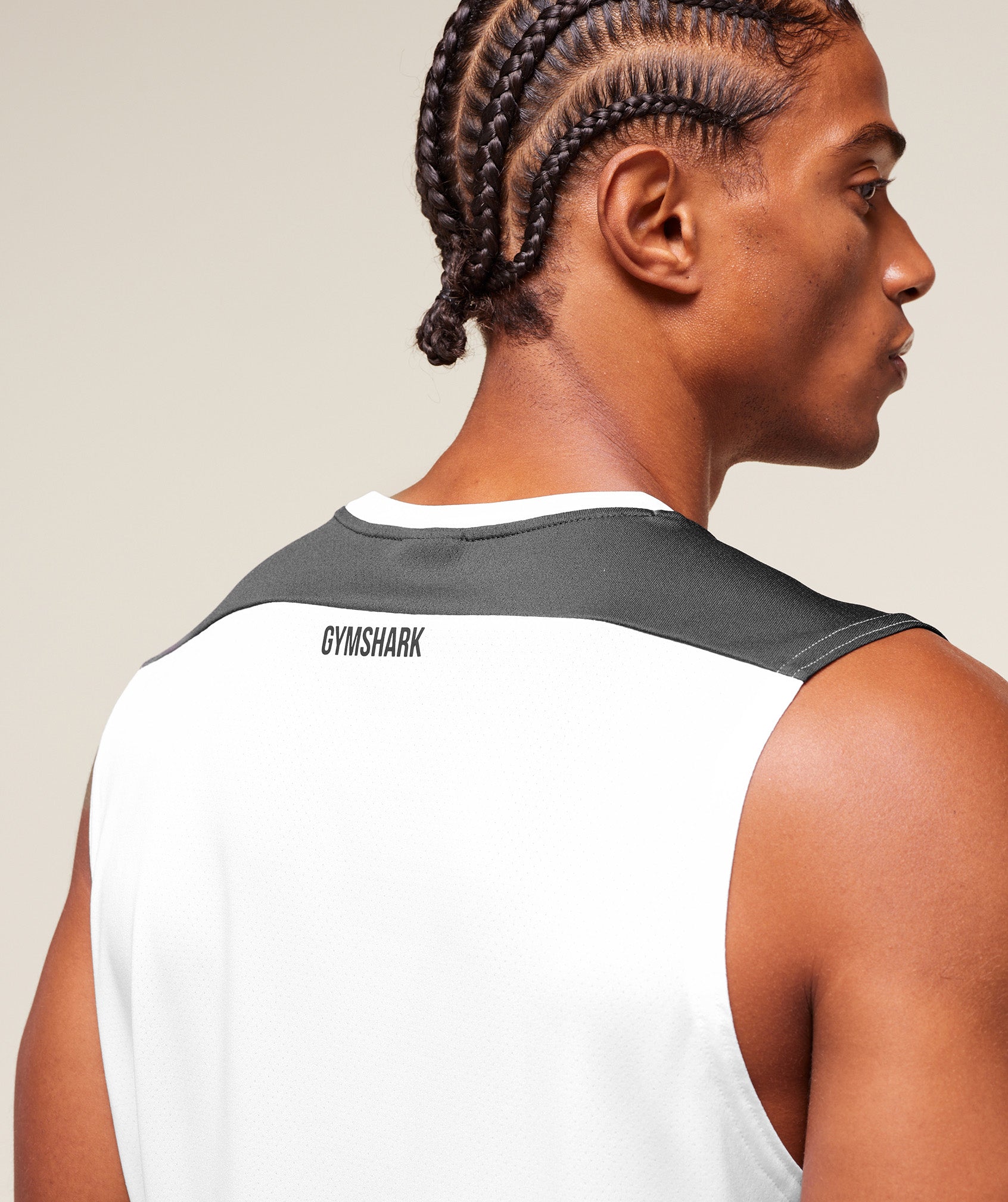 Gymshark Arrival Block Tank White