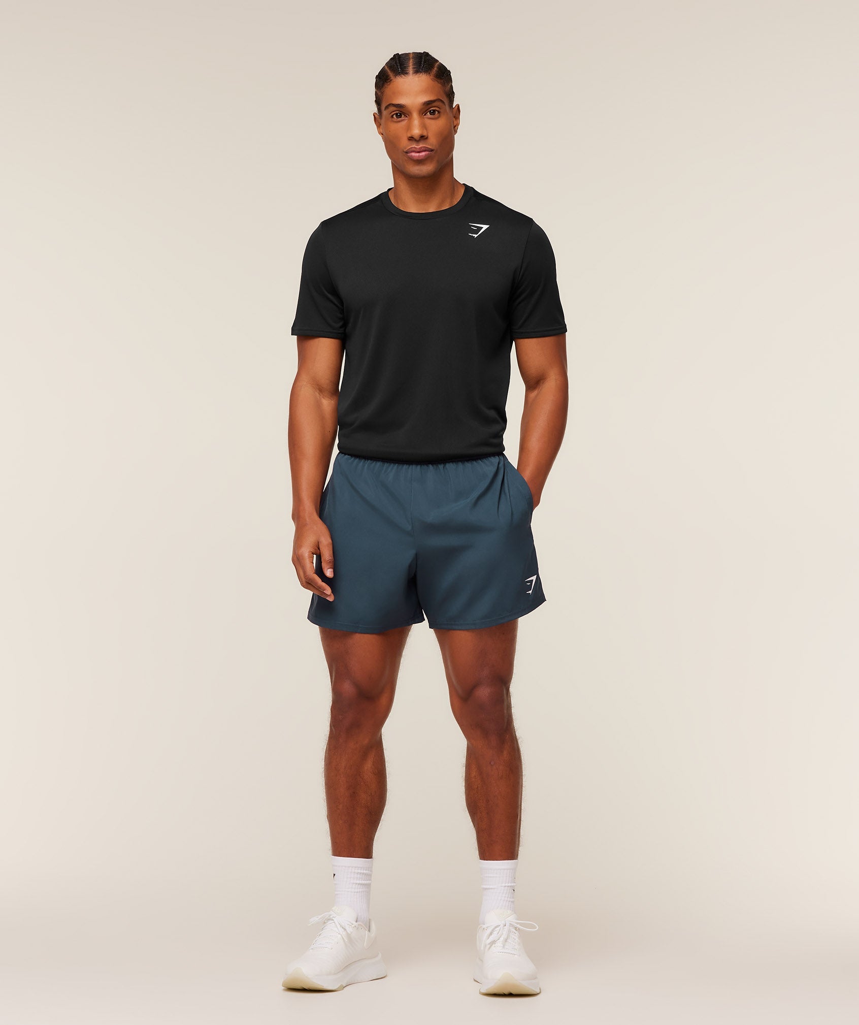 Gymshark Arrival 5" Shorts Gs Stealth Blue
