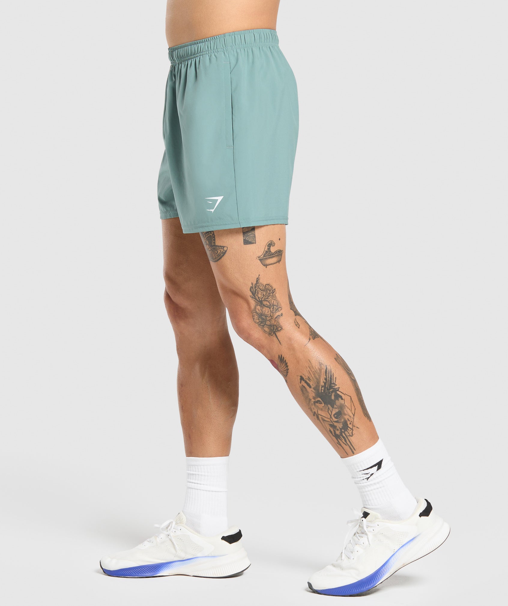 Gymshark Arrival 5" Shorts Celeste Blue