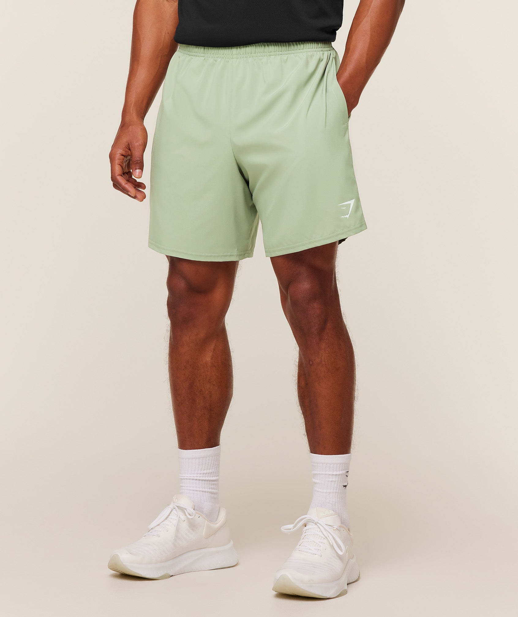Gymshark Arrival 7" Shorts Gs Haze Green