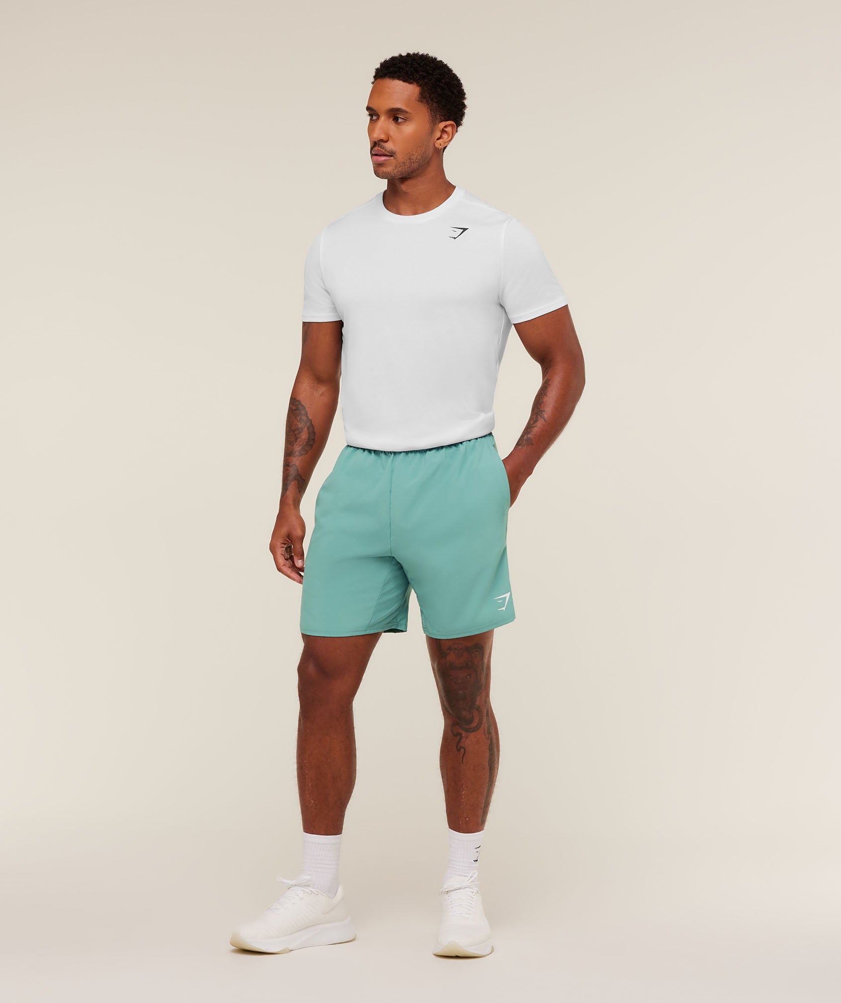 Gymshark Arrival 7" Shorts Muted Teal