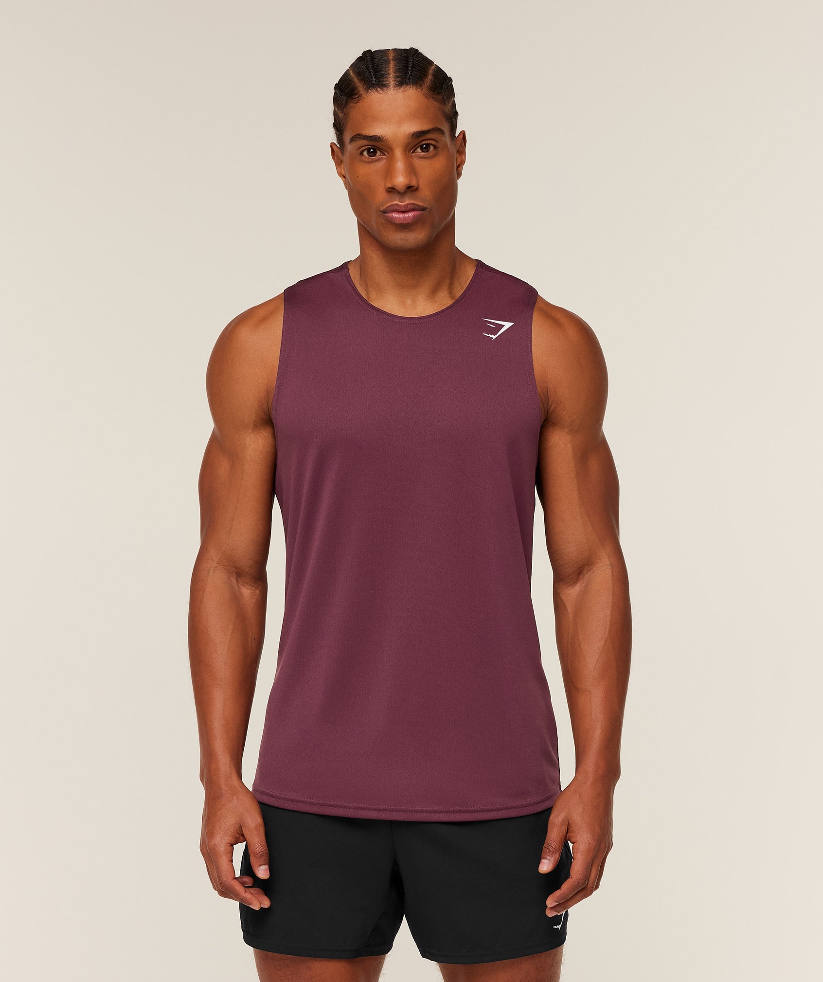 Gymshark Arrival Tank Gs Impact Burgundy