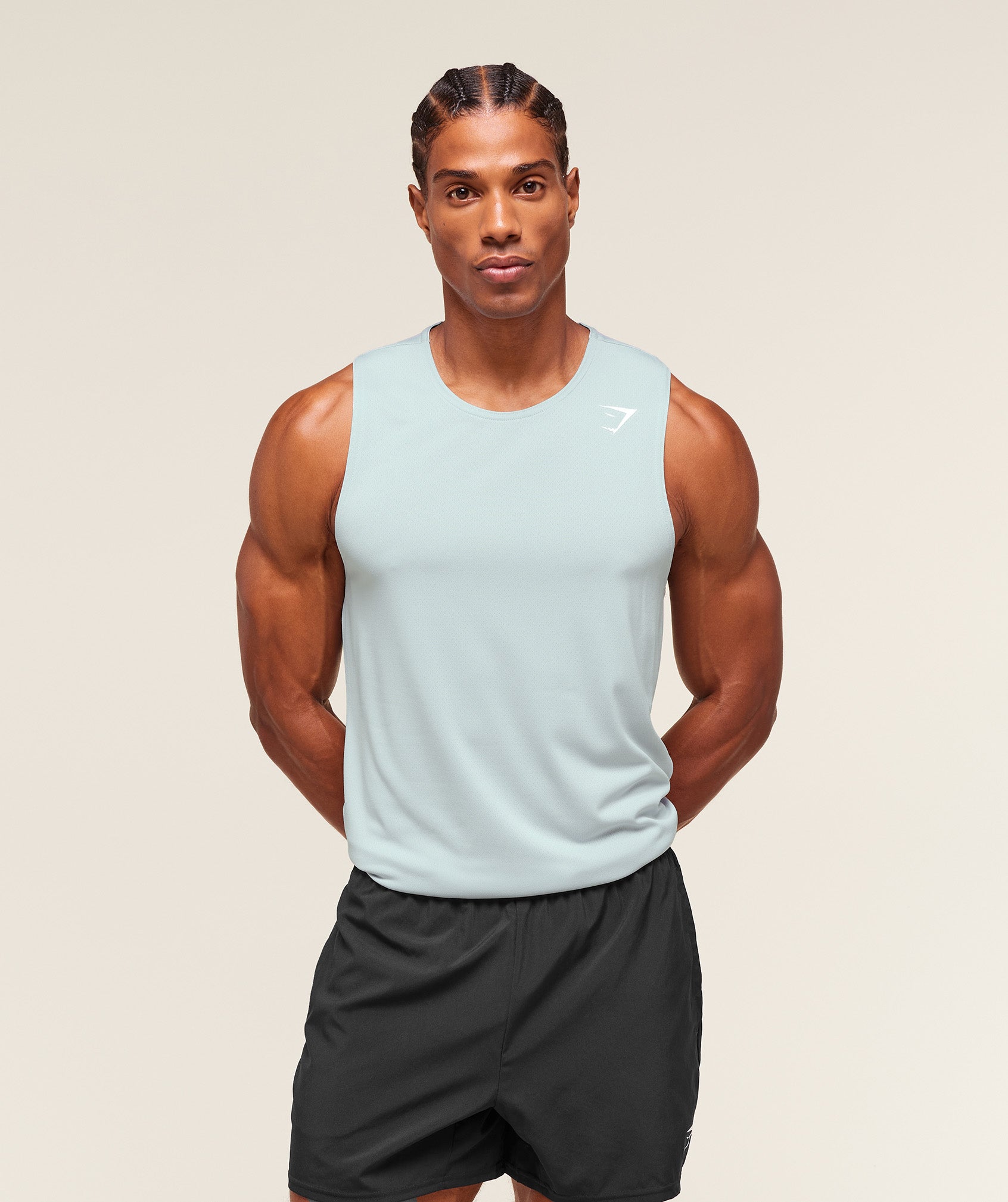 Gymshark Arrival Tank Smoke Blue