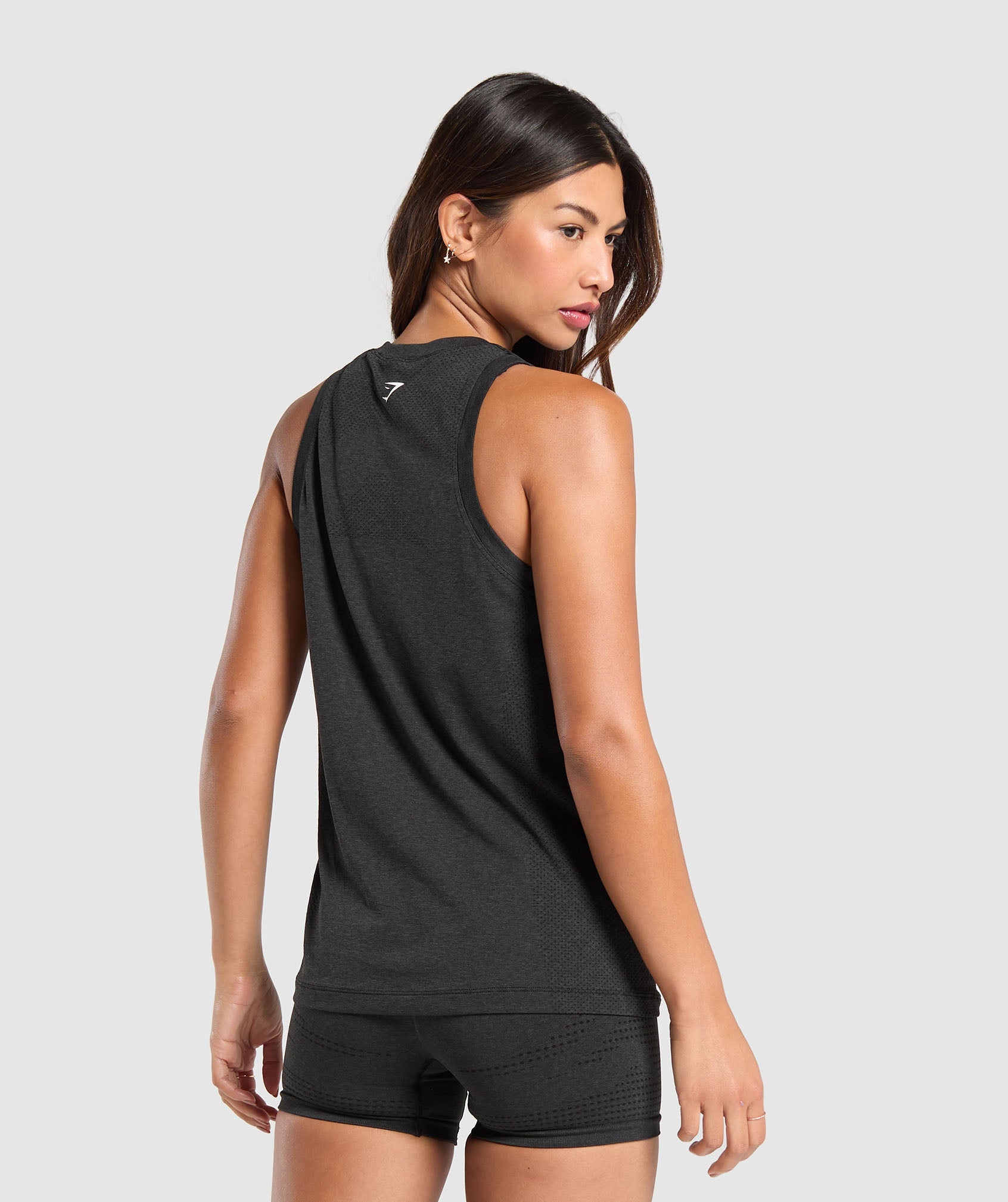 Women's Gymshark Vital Light Tank Black Marl