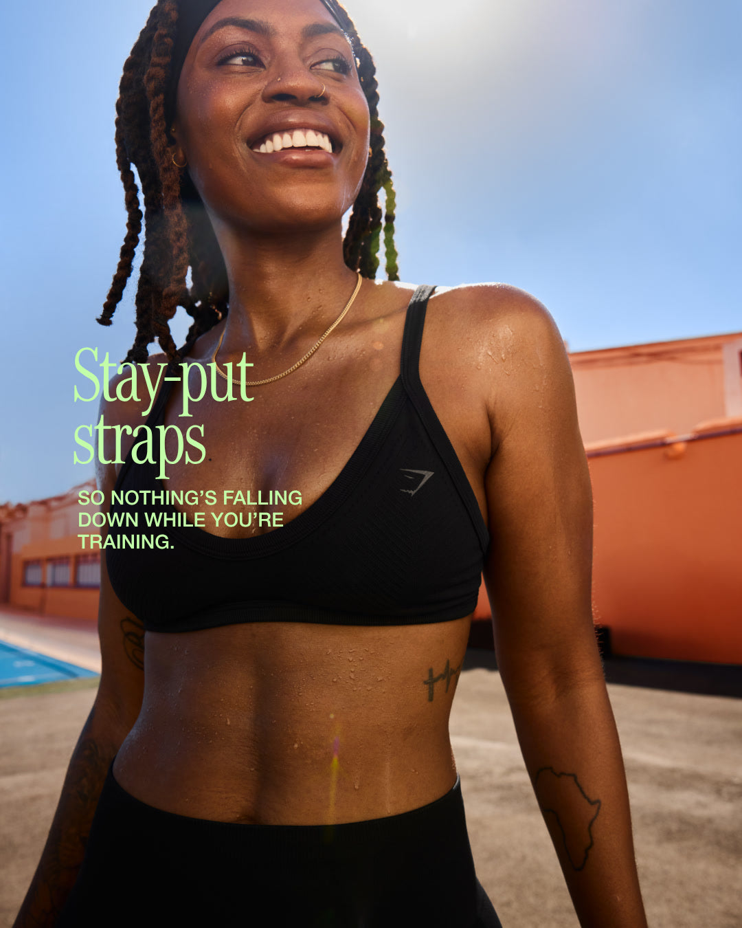 Women's Gymshark Energise Seamless Sports Bra Black