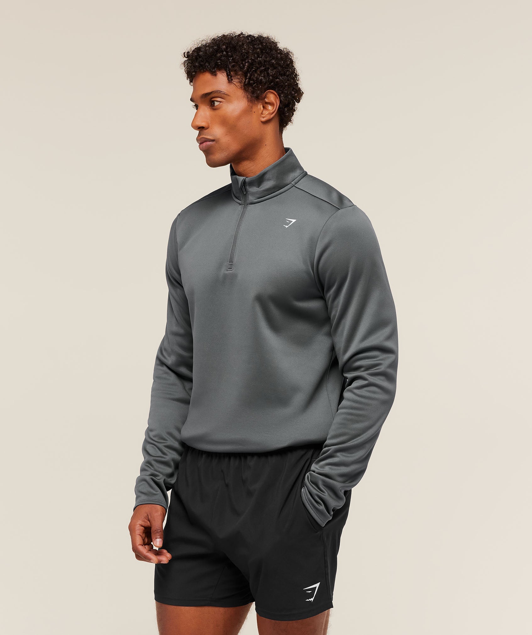 Gymshark Training 1/4 Zip Graphite Grey