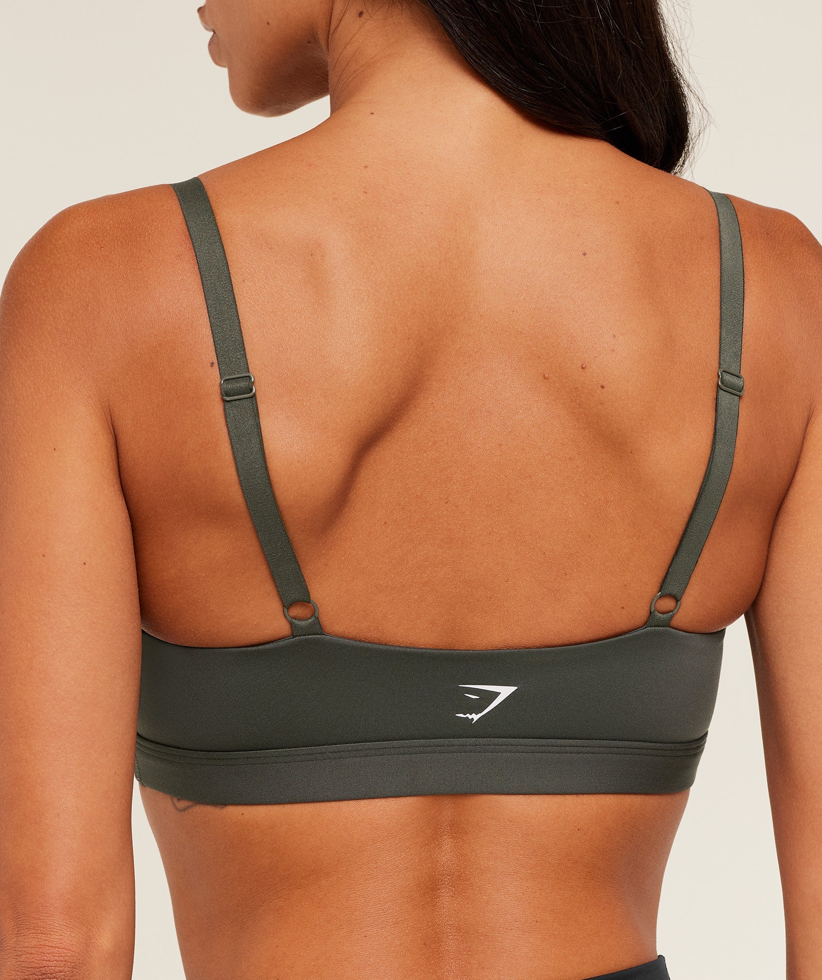 Women's Gymshark Balcony Peekaboo Sports Bra Gs Strength Green