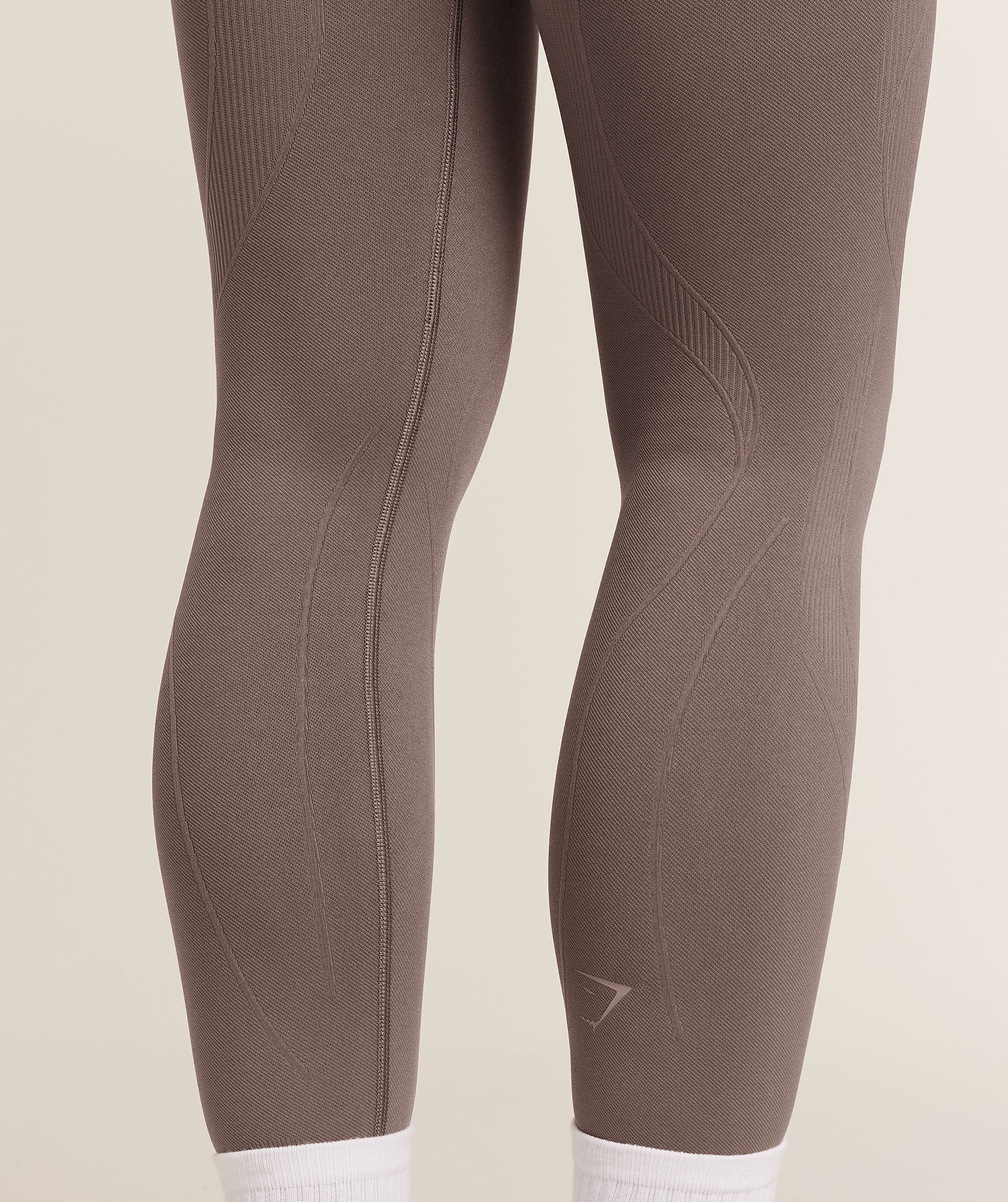 Women's Gymshark Poise Seamless Leggings Cool Brown