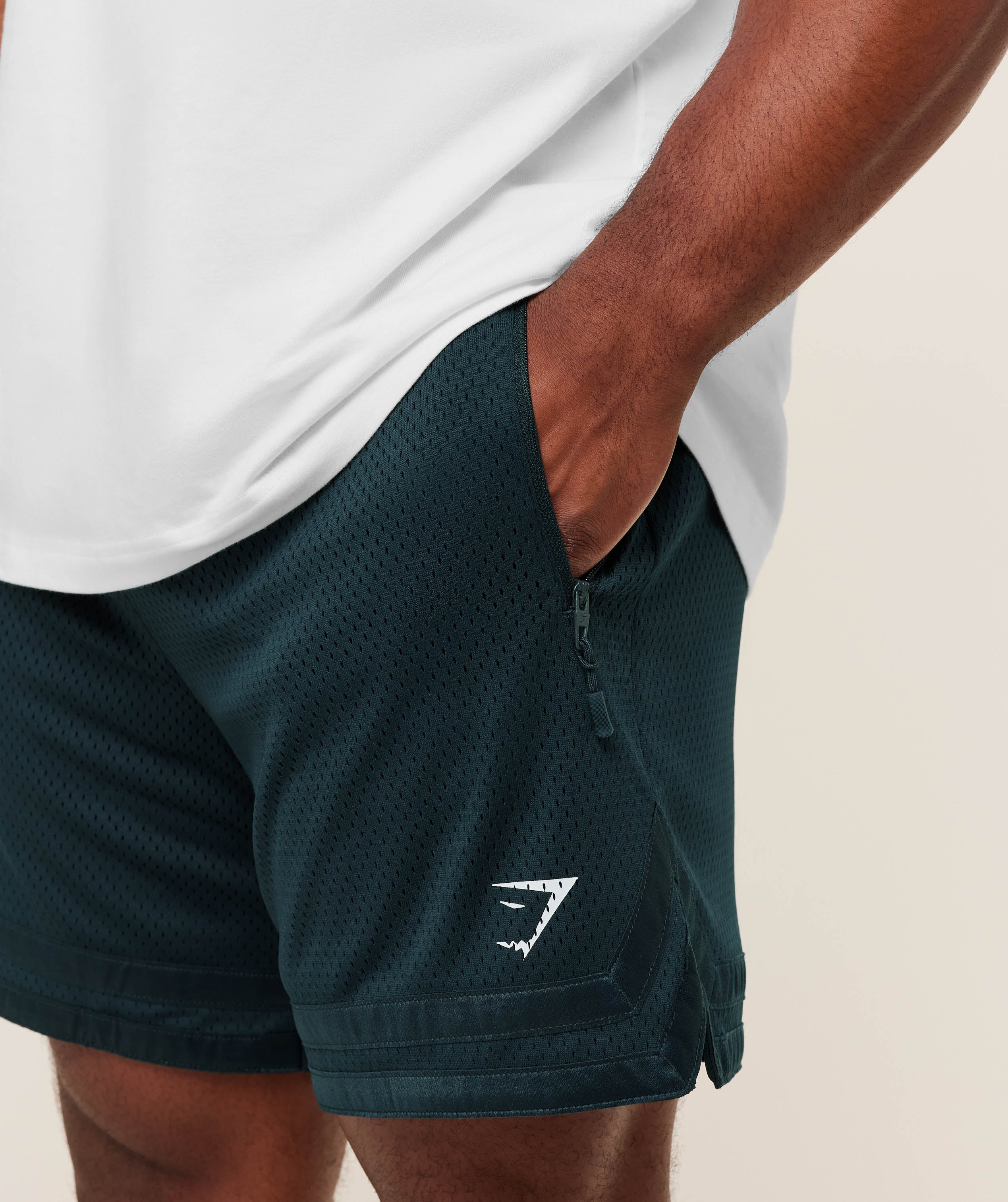 Gymshark Campus Mesh Shorts Deep Petrol Blue
