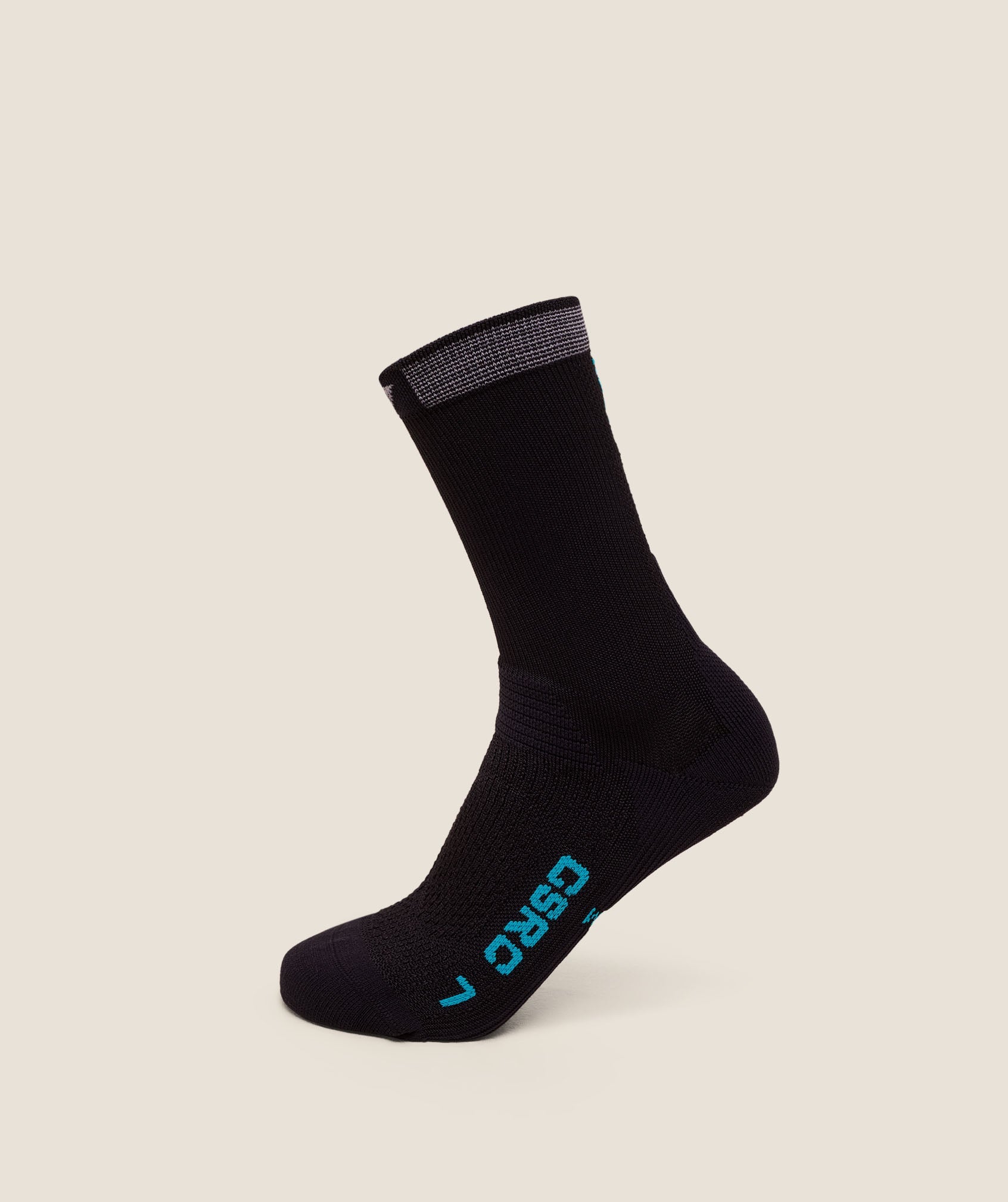 Women's Gymshark Running Elite Crew Sock Single Black