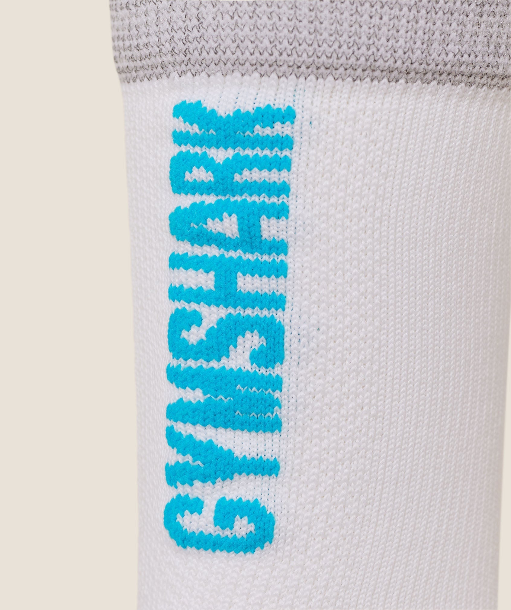 Women's Gymshark Running Elite Crew Sock Single White