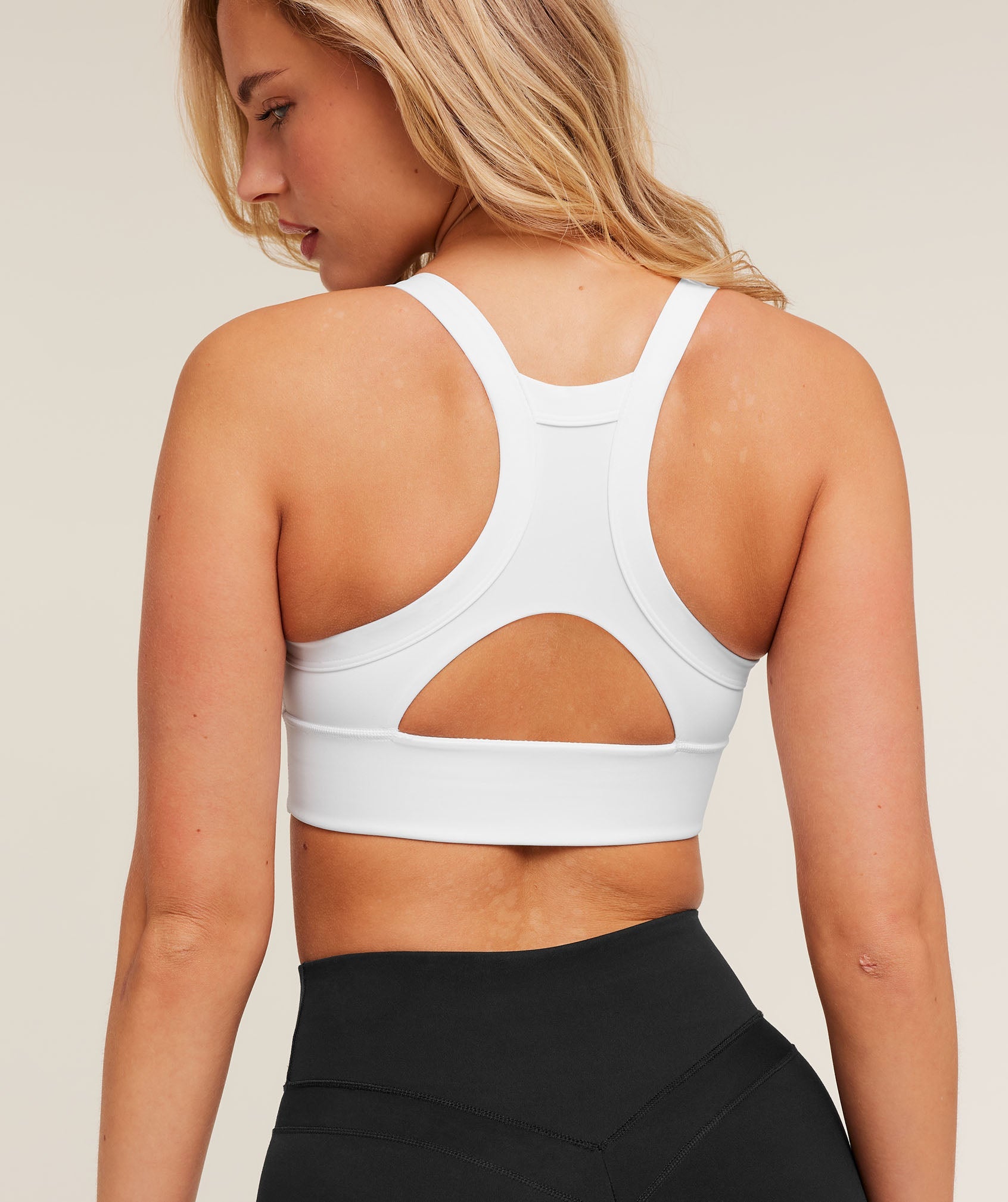 Women's Gymshark Compression Sports Bra Gs White