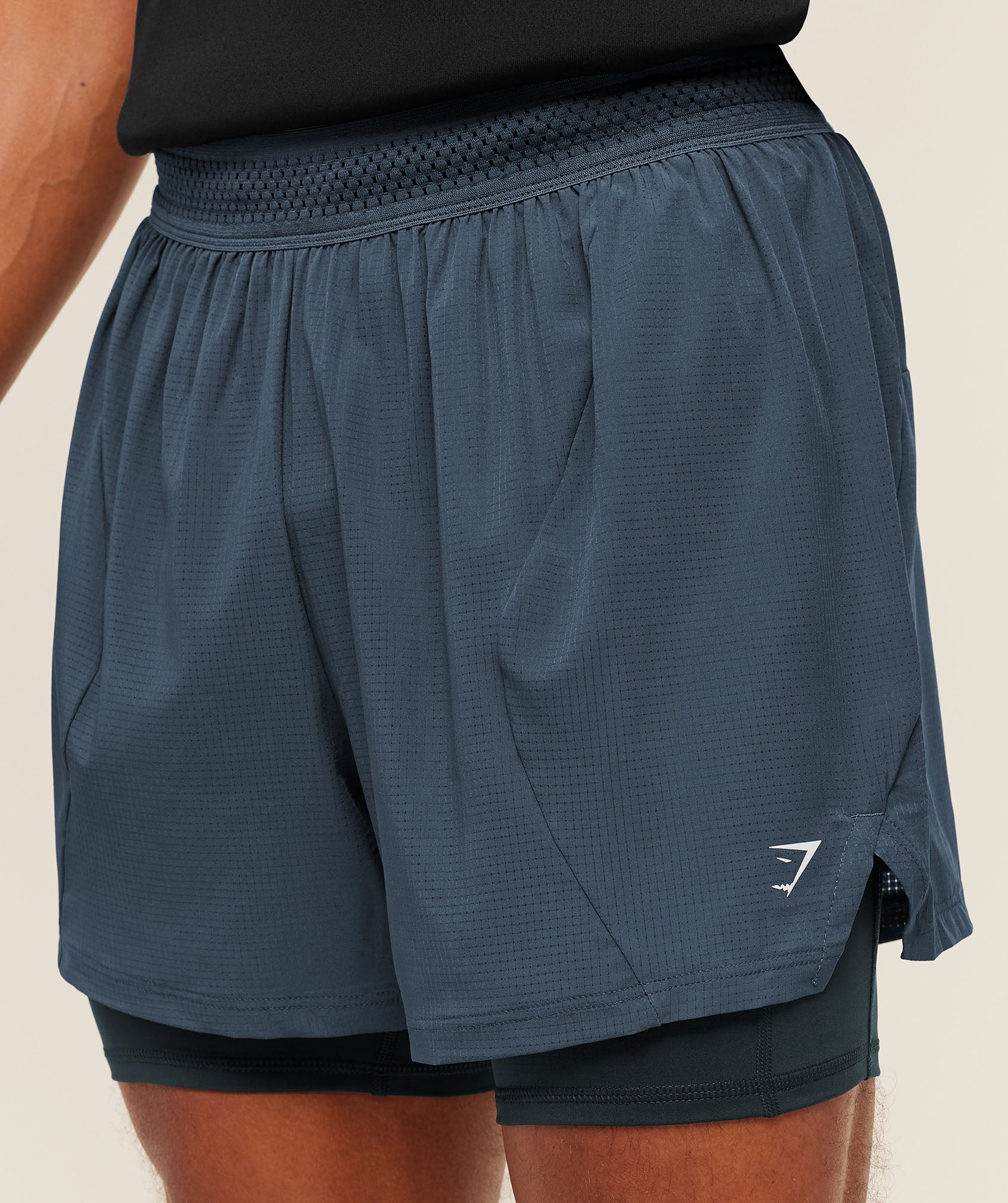 Gymshark Running 4" 2In1 Shorts Gs Stealth Blue