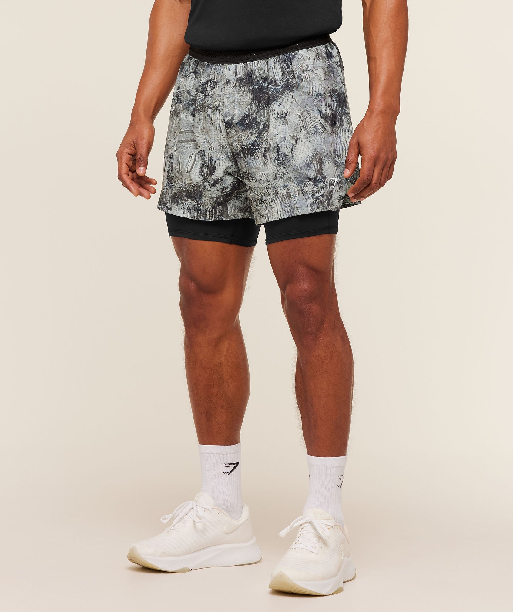 Gymshark Running 4" 2In1 Shorts Dark Grey