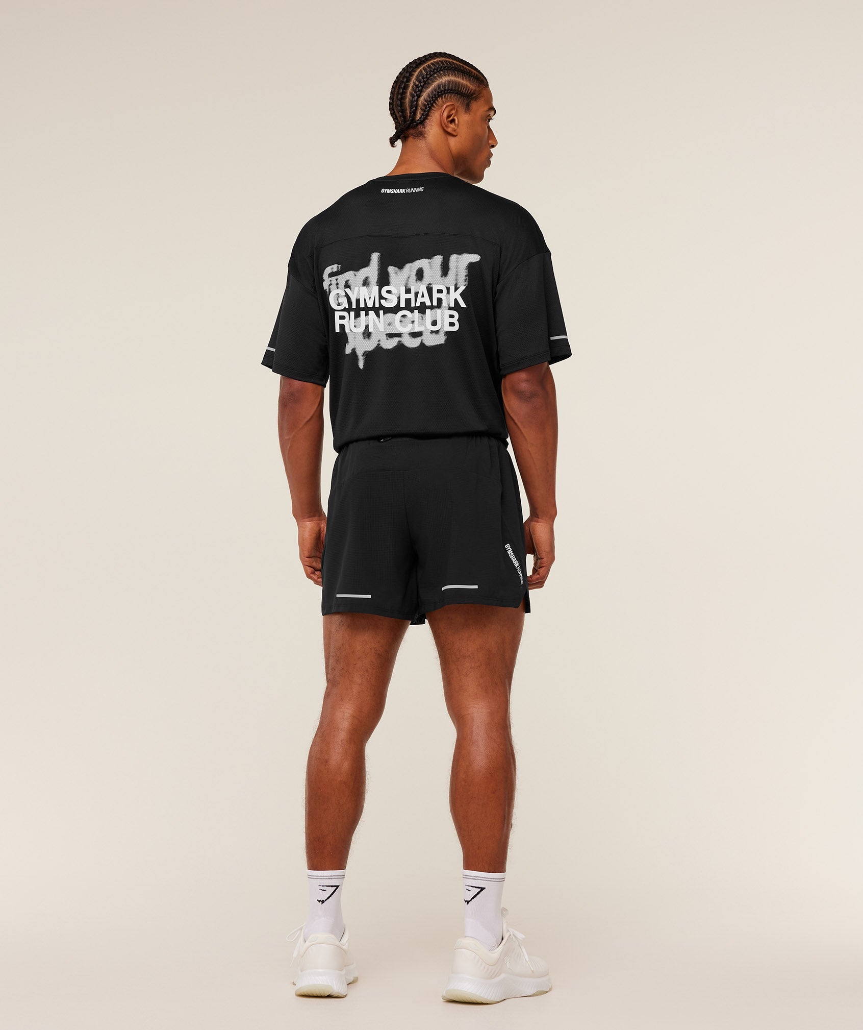 Gymshark Running Graphic T-Shirt Gs Black
