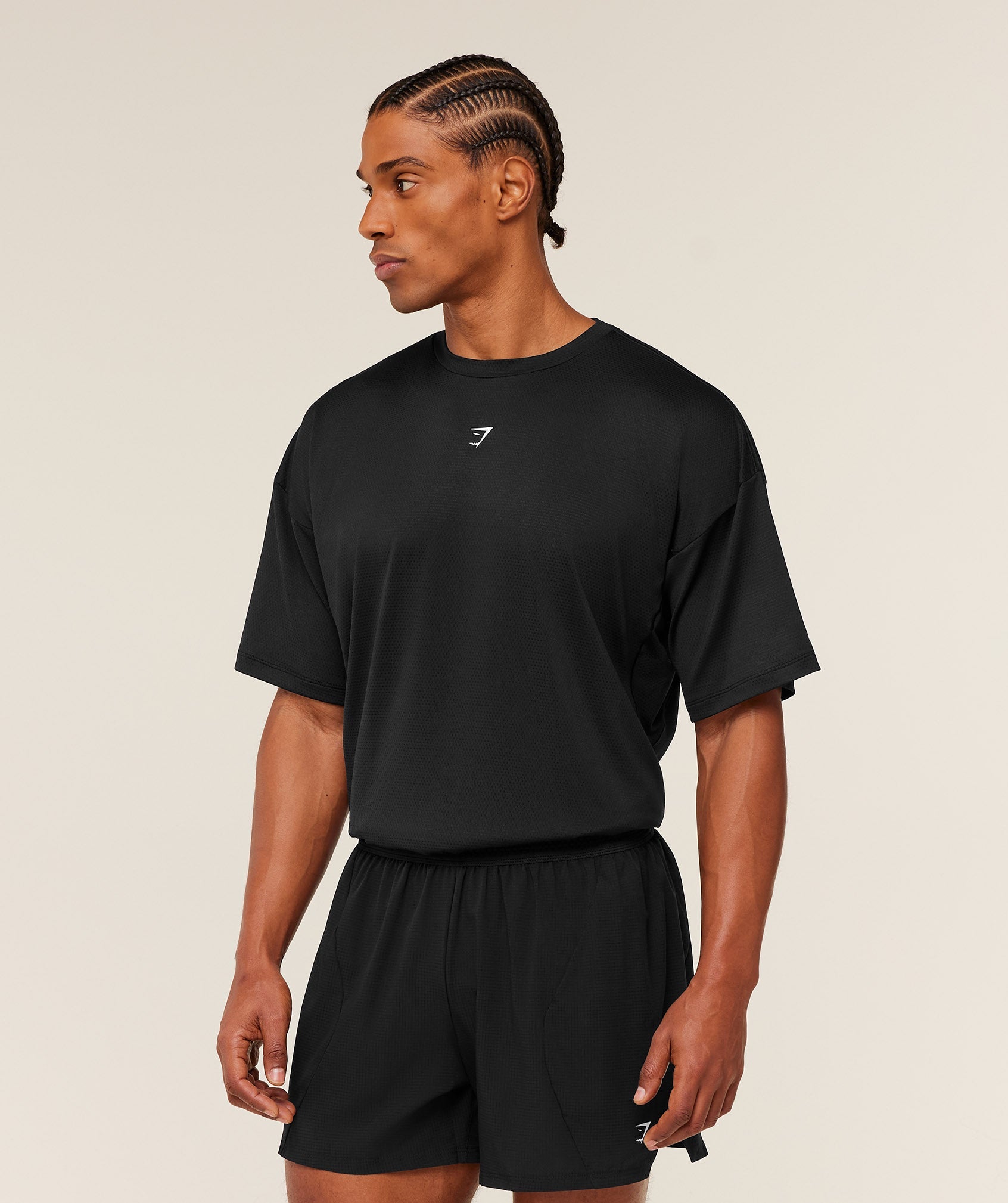 Gymshark Running Graphic T-Shirt Gs Black
