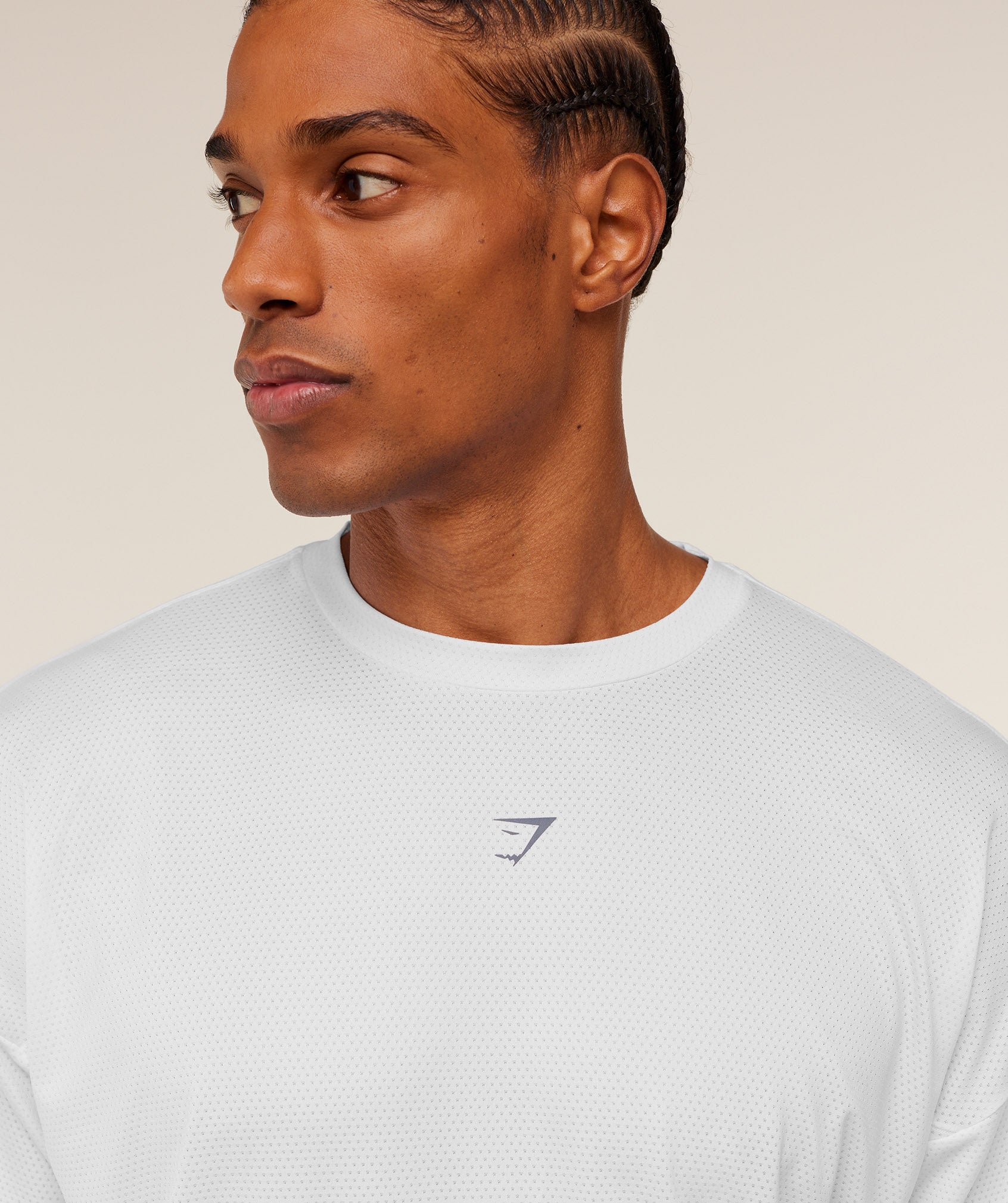 Gymshark Running Graphic T-Shirt Gs White